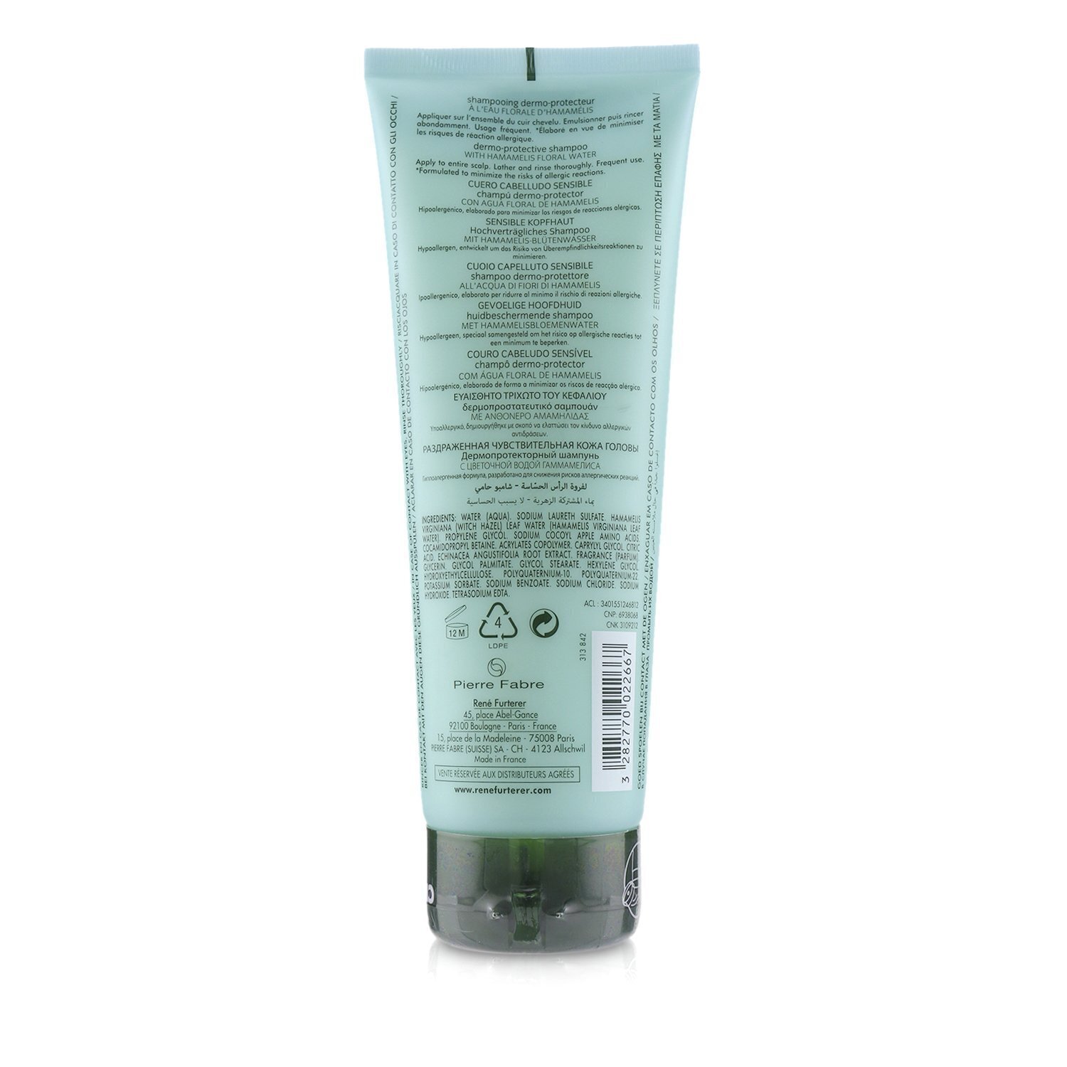 Rene Furterer Astera Sensitive High Tolerance Scalp Ritual Dermo-Protective Shampoo - Sensitive Scalp (Limited Edition + 25%) 250ml/8.4oz
