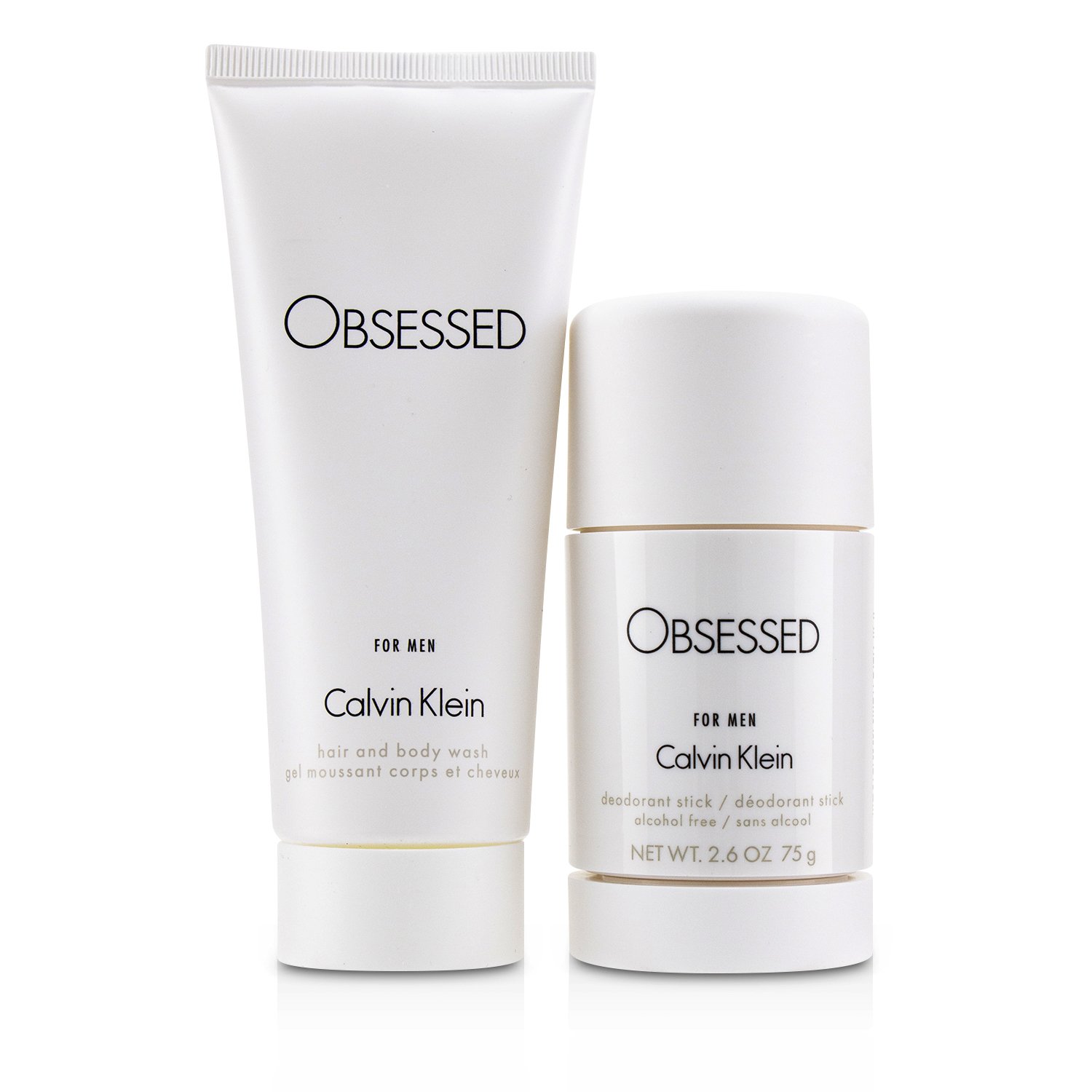 Calvin Klein Obsessed מארז: או דה טואלט ספריי 125ml/4oz + תרחיץ לגוף ולשיער 100 מ&quot;ל + דאודורנט סטיק 75ml/2.6oz 3pcs