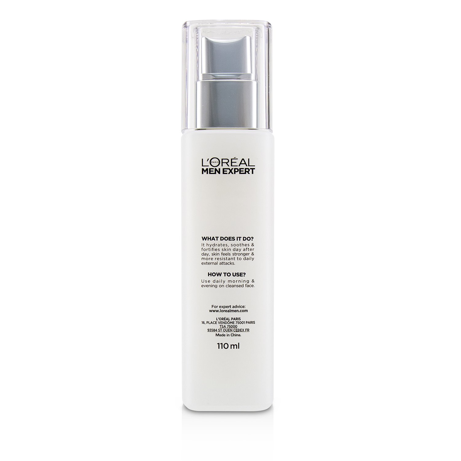L'Oreal Men Expert Hydra Sensitive Birch Sap Milky Lotion Daily Protecting (For Sensitive Skin) 110ml/3.72oz