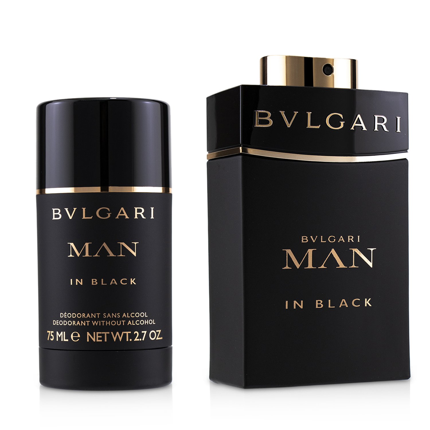 Bvlgari In Black Coffret: Eau De Parfum Spray 100ml/3.4oz + Deodorant Stick 75ml/2.7oz 2pcs