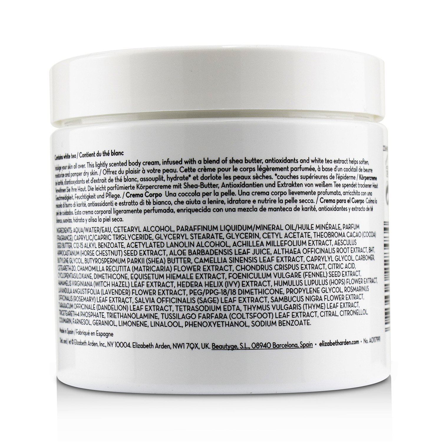 Elizabeth Arden White Tea Wild Rose Pure Indulgence Body Cream 384g/13.5oz