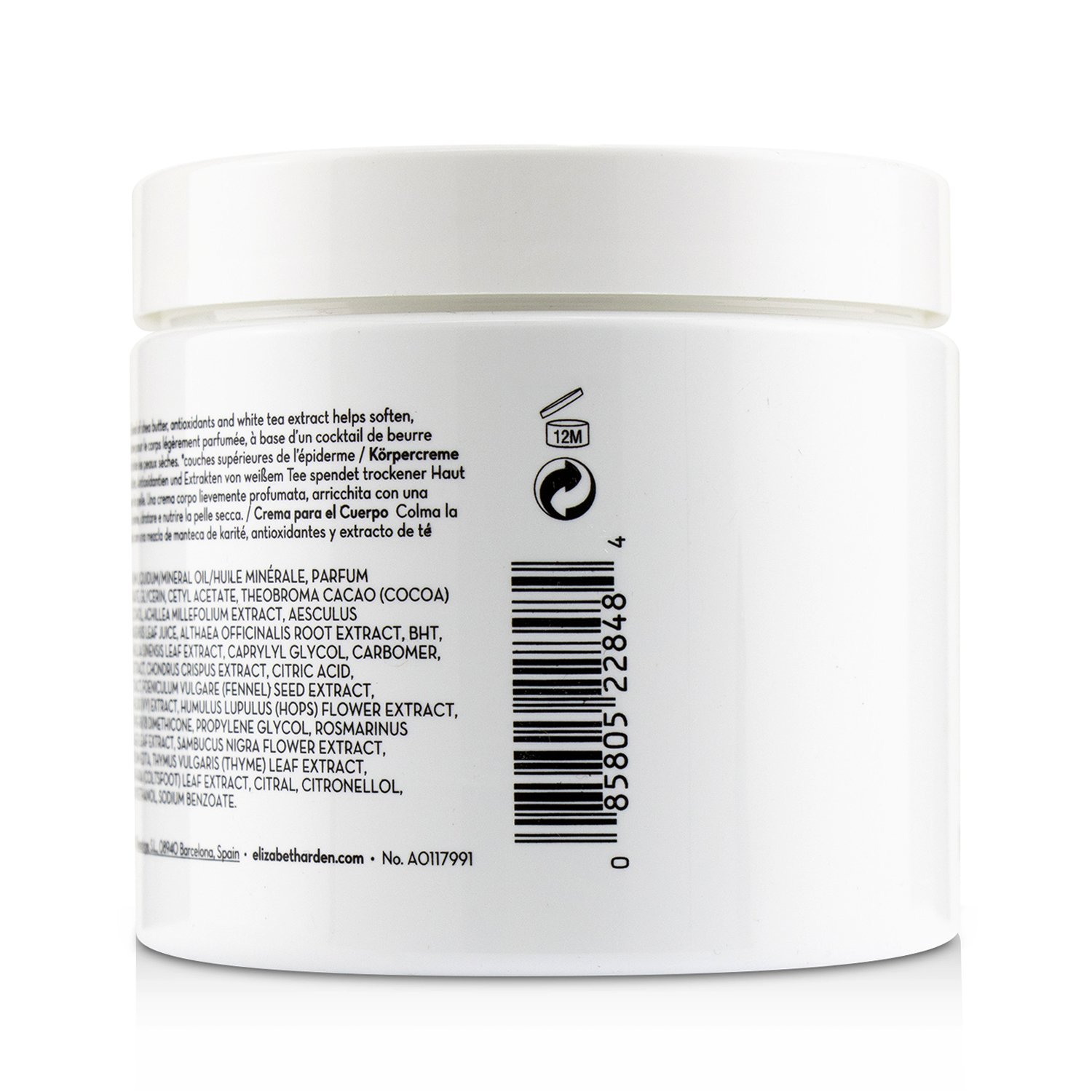 Elizabeth Arden White Tea Wild Rose Pure Indulgence Body Cream 384g/13.5oz