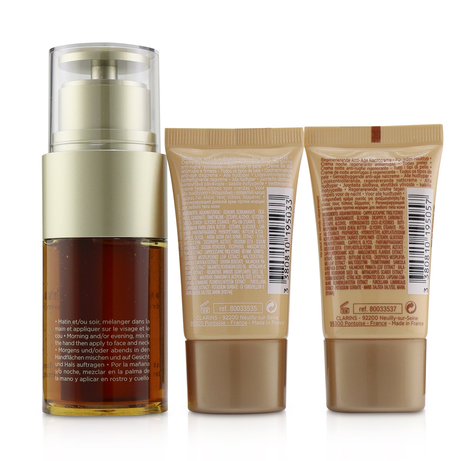 クラランス Clarins ダブル セーラム & ファーミング EX コレクション: ダブル セーラム 30ml + ファーミング EX デイ 15ml + ファーミング EX ナイト 15ml 3pcs