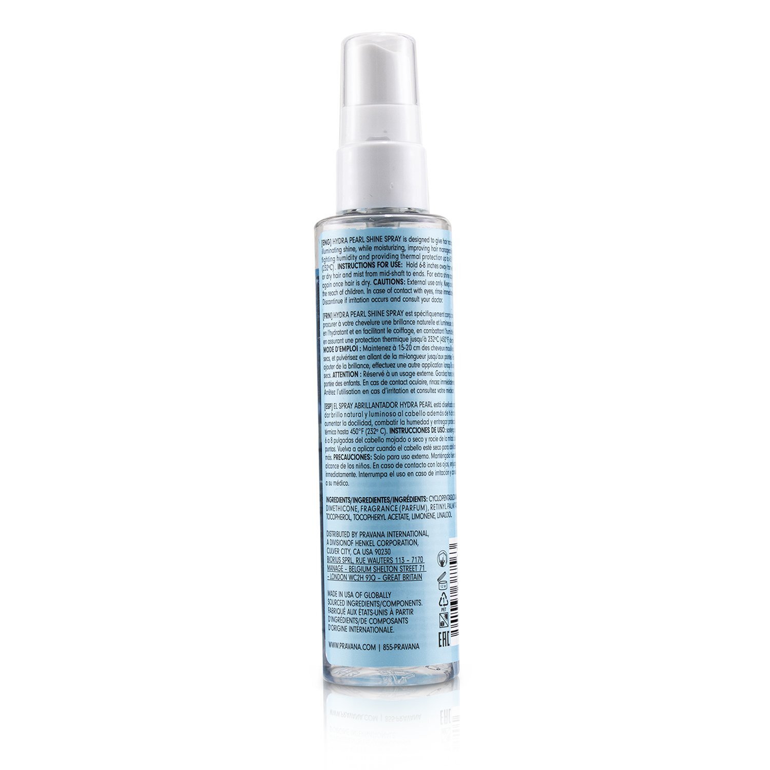 Pravana Hydra Pearl Mist Shine Spray 97.59ml/3.3oz