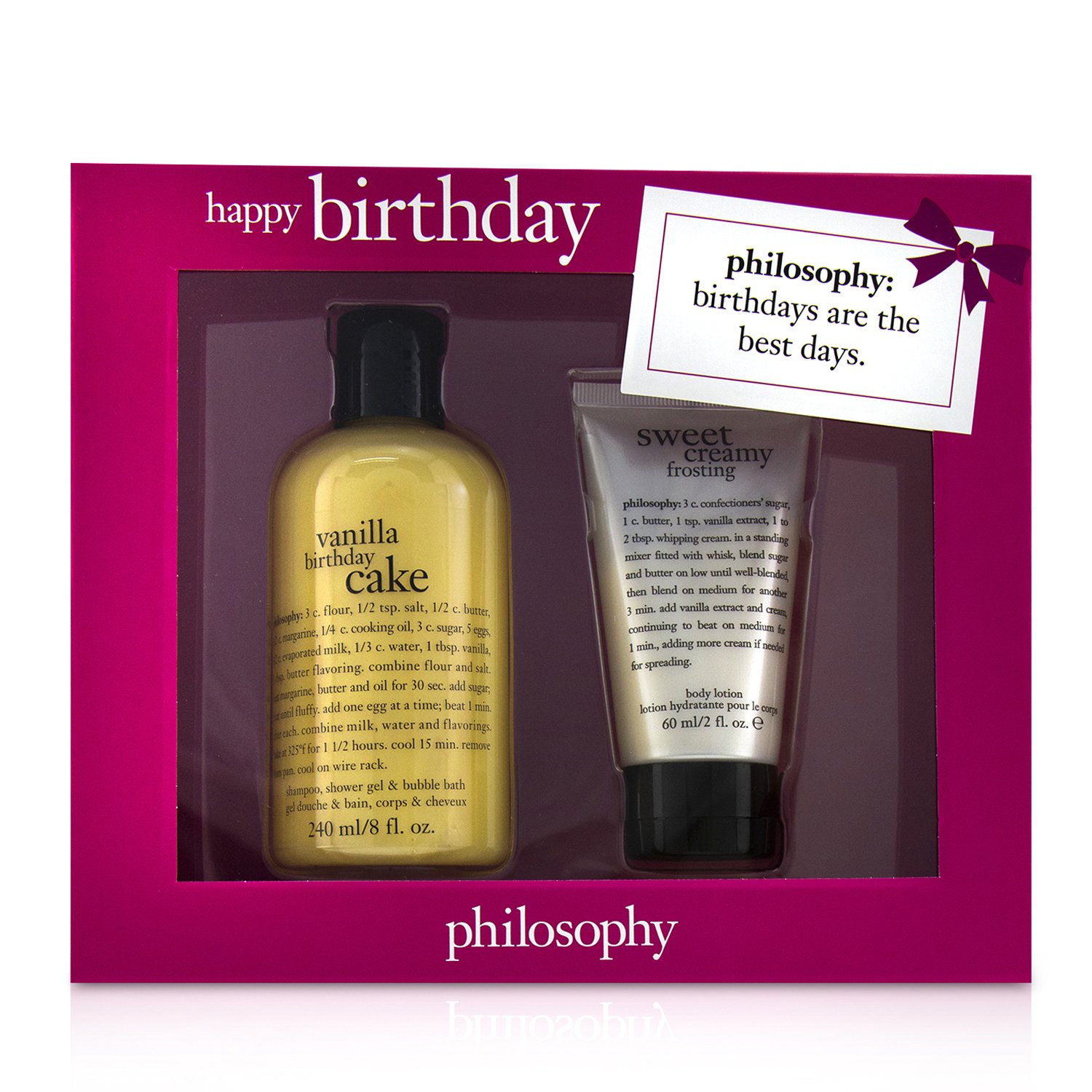 Philosophy Happy Birthday 2-Piece Vanilla Birthday Cake Set 60ml/2oz