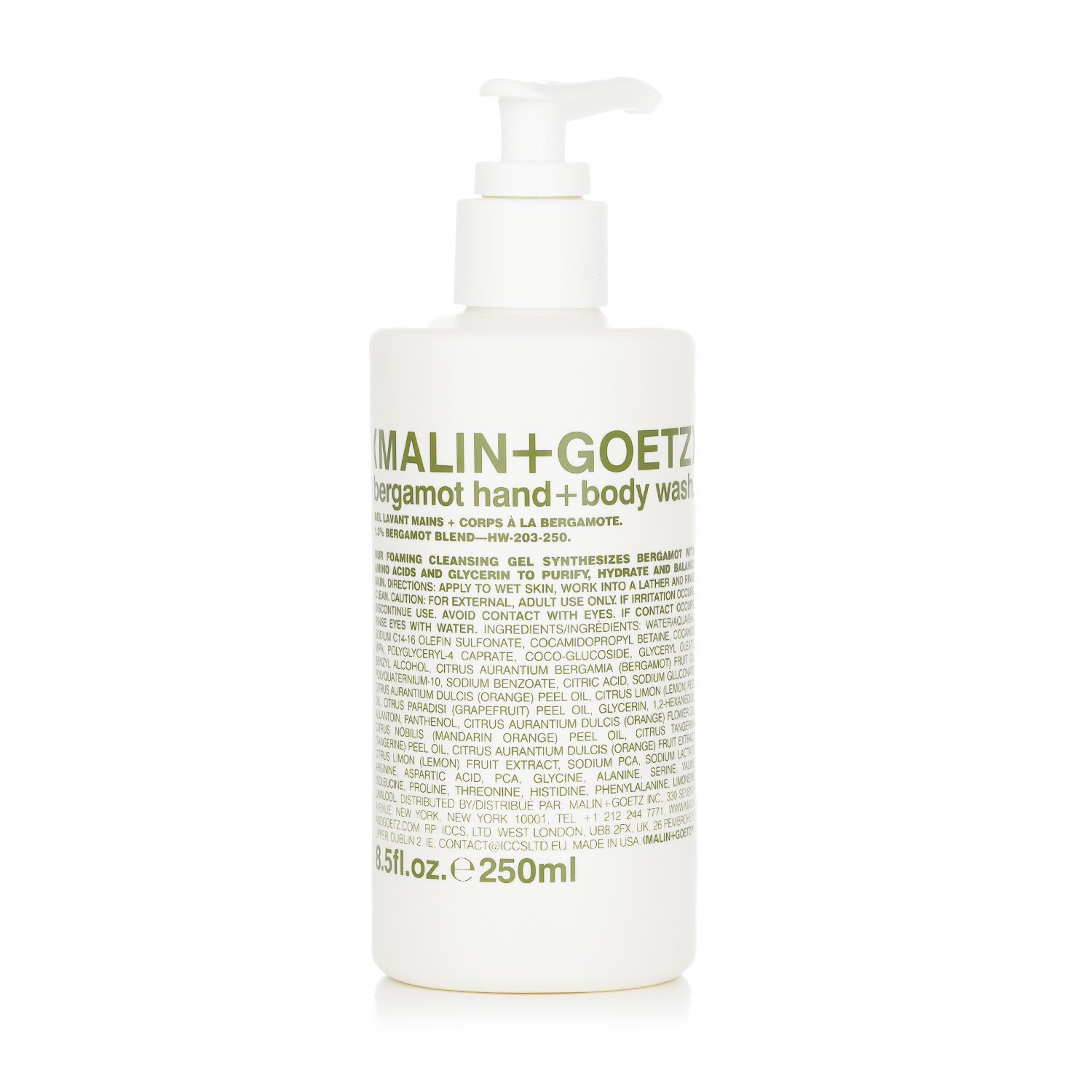 MALIN+GOETZ Bergamot Hand+Body Wash 250ml/8.5oz