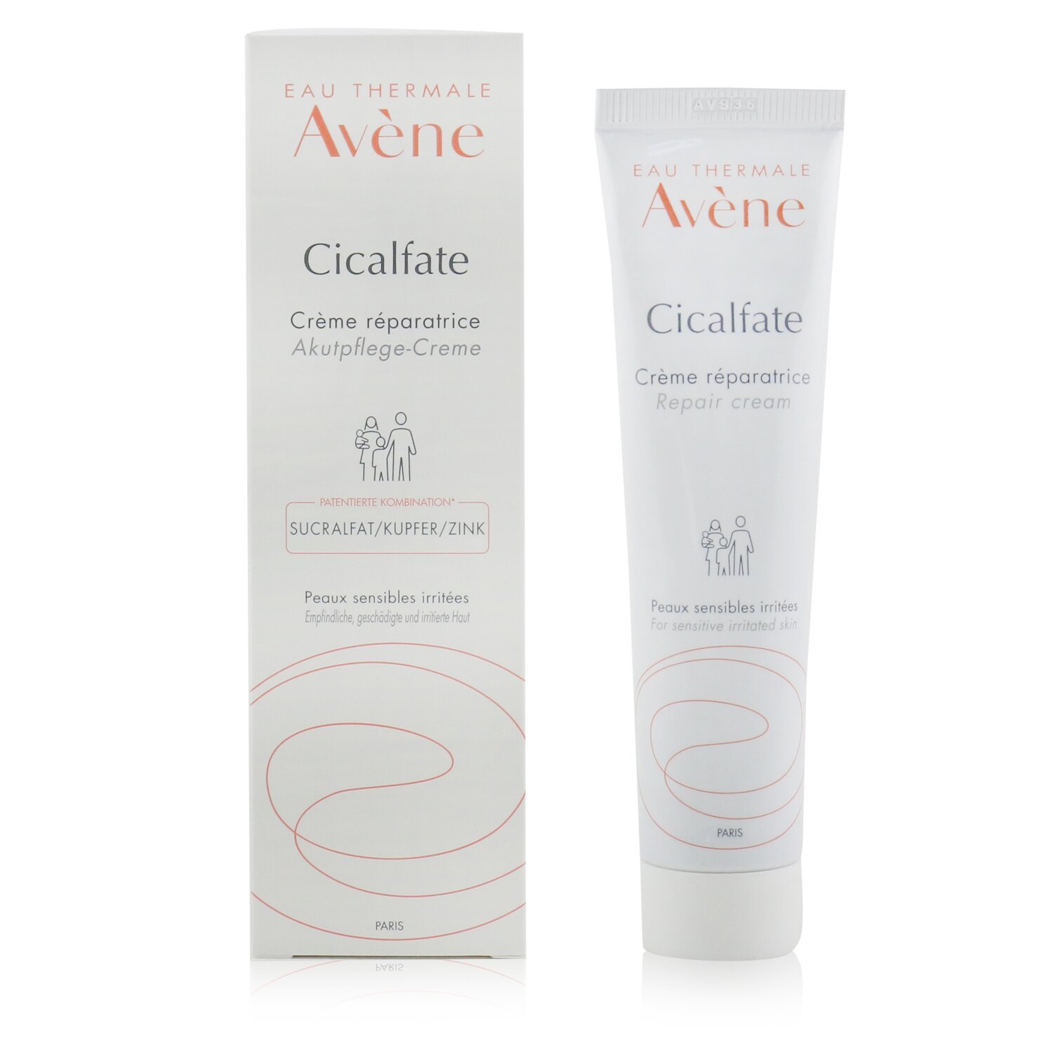 Avene Cicalfate Repair Cream - For Sensitive & Irritated Skin (Exp. Date: 06/2020) 40ml/1.35oz