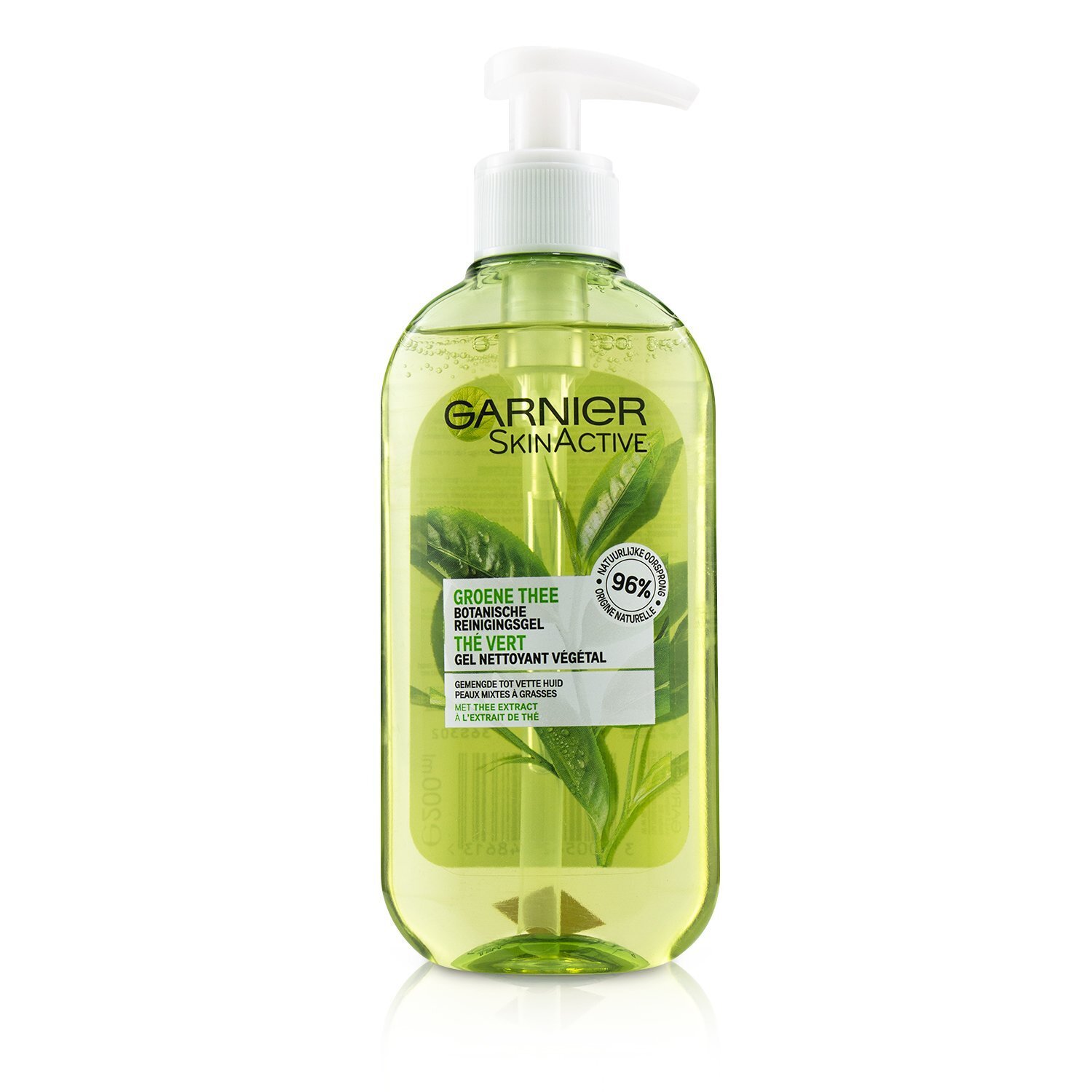 Garnier جل منظف نباتي SkinActive - بالشاي الأخضر (للبشرة المختلطة إلى الزيتية) 200ml/6.7oz