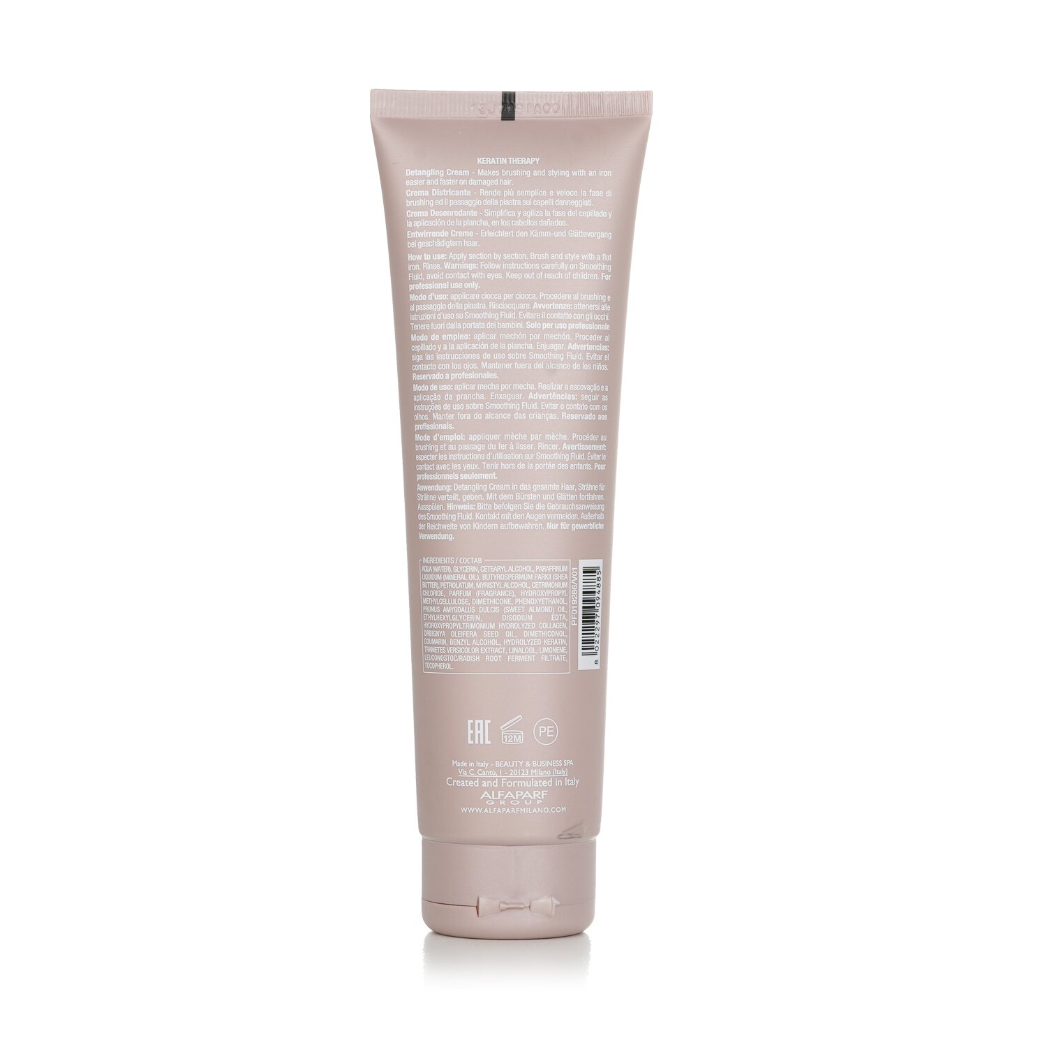 AlfaParf Lisse Design Keratin Therapy Detangling Cream (Only For Damaged Hair) 150ml/5.07oz