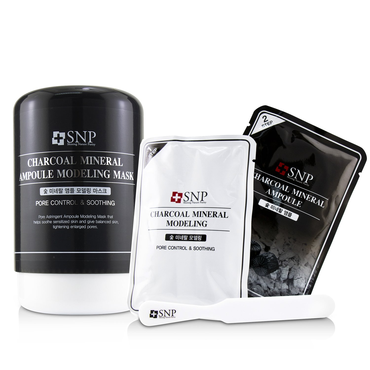 SNP Charcoal Mineral Маска для Лица (Успокаивает и Контролирует Поры) Picture Color