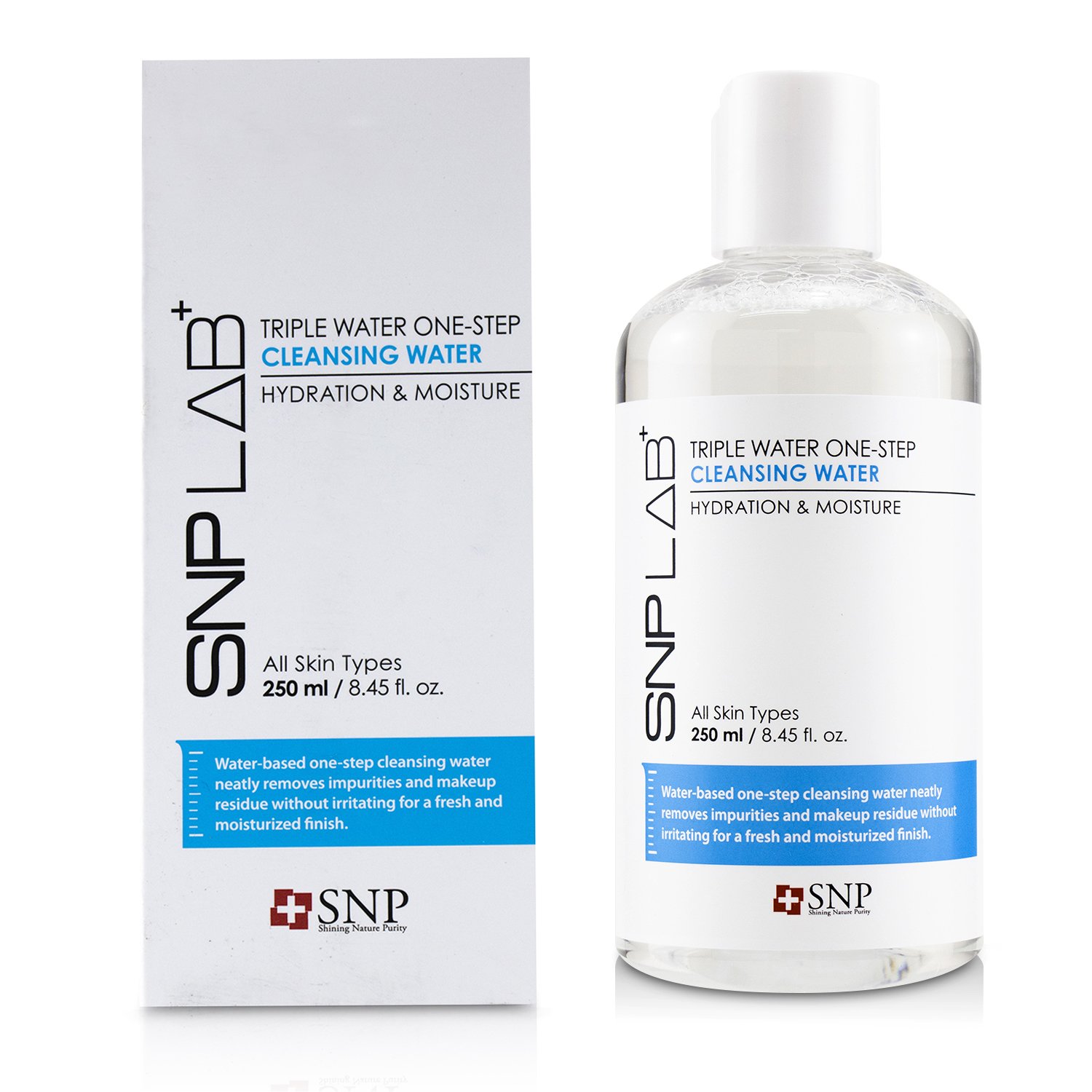 SNP Lab+ Triple Water One-Step Cleansing Water - Hydration & Moisture (For All Skin Types) 250ml/8.45oz