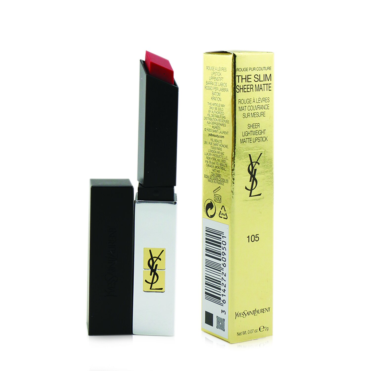 Yves Saint Laurent Rouge Pur Couture The Slim Sheer Matte Lipstick 2g/0.07oz