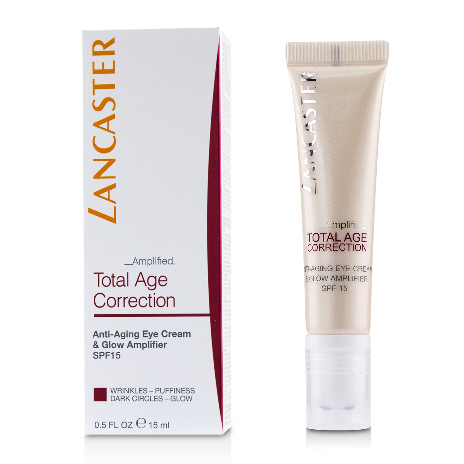 Lancaster Total Age Correction Amplified - Anti-Aging Eye Cream & Glow Amplifier SPF 15 15ml/0.5oz