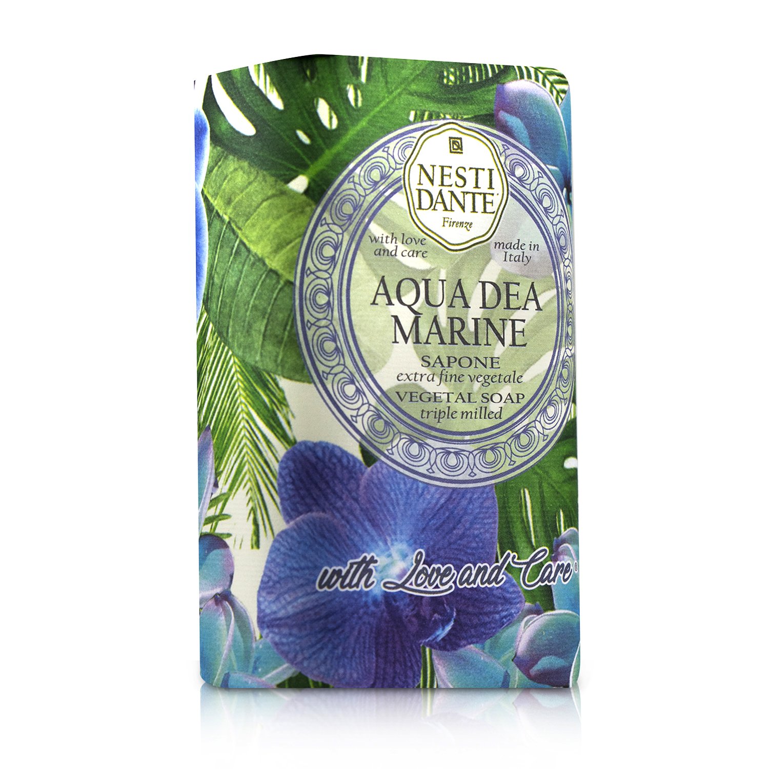 Nesti Dante Jabón Vegetal Triple Molido Con Amor & Cuidado - Aqua Dea Marine 250g/8.8oz
