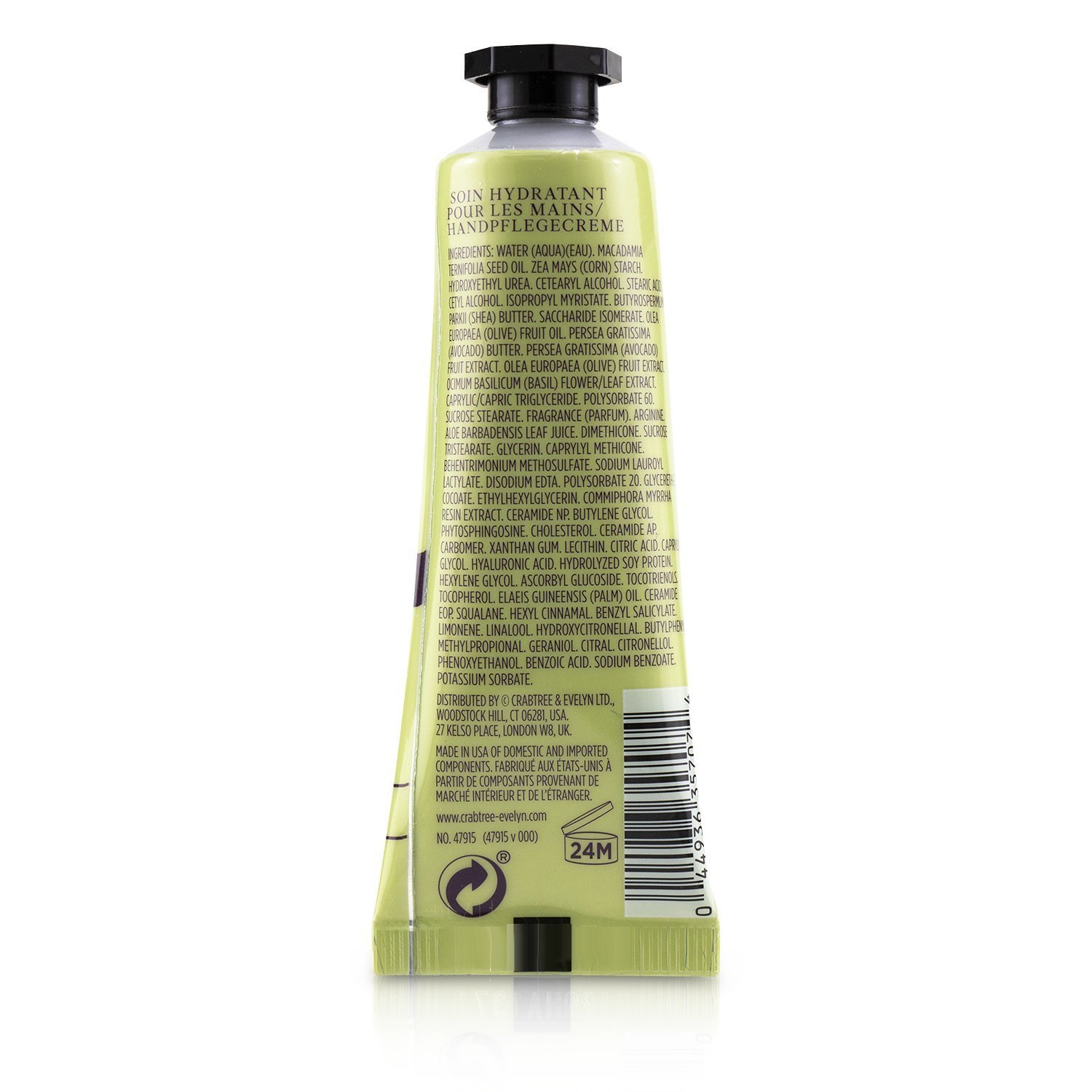  Crabtree & Evelyn Avocado Olive & Basil Enriching Hand Therapy 25ml/0.86oz