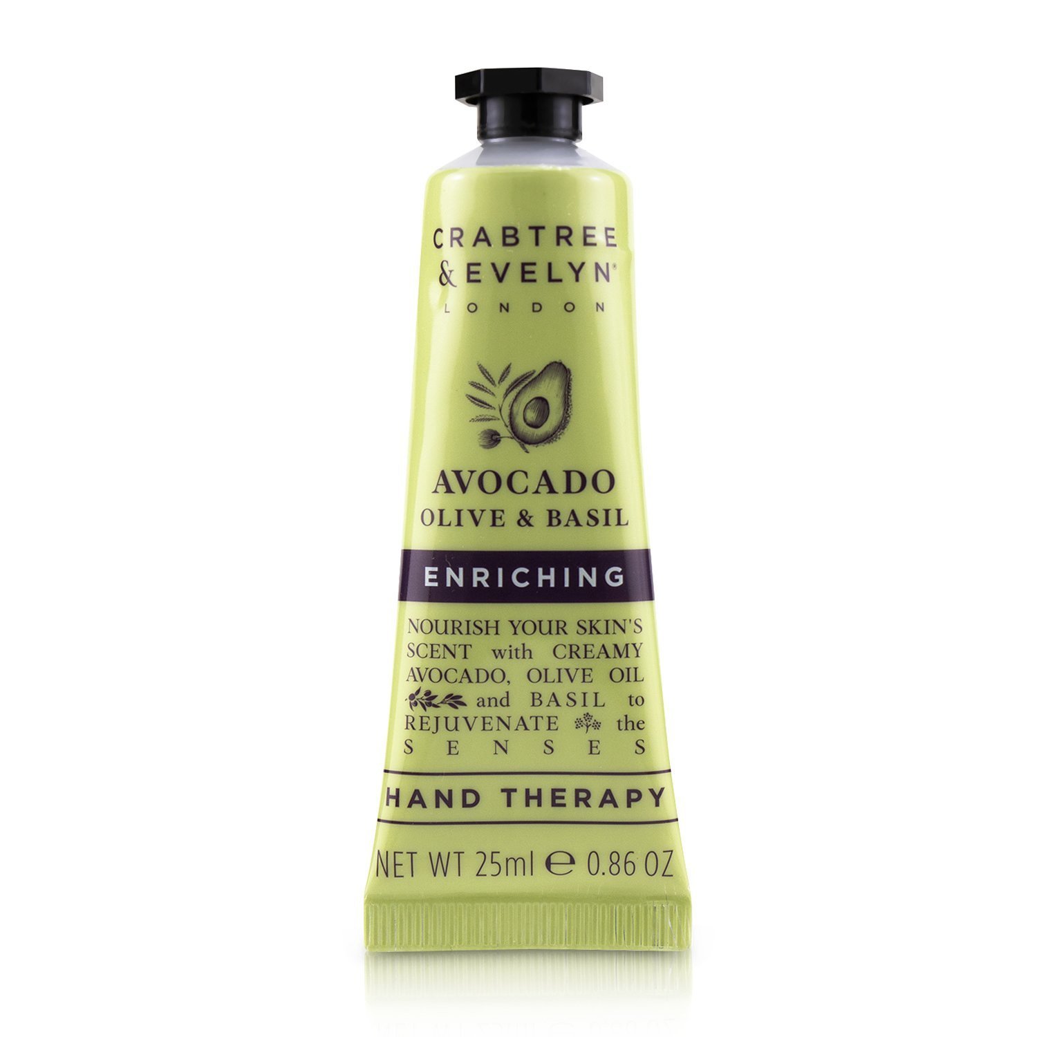  Crabtree & Evelyn Avocado Olive & Basil Enriching Hand Therapy 25ml/0.86oz