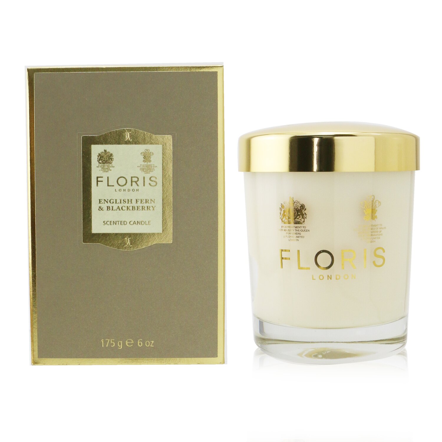 Floris Scented Candle - English Fern & Blackberry 175g/6oz
