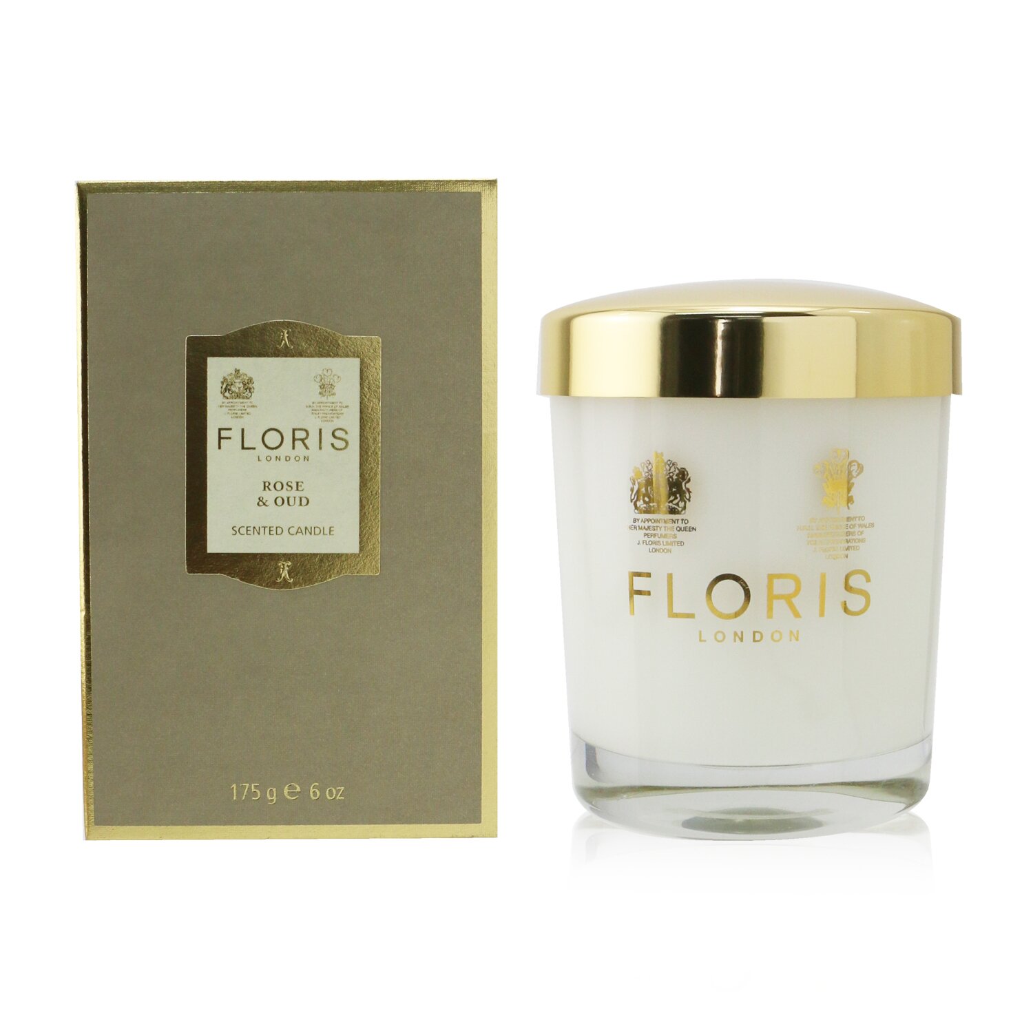 Floris Scented Candle - Rose & Oud 175g/6oz
