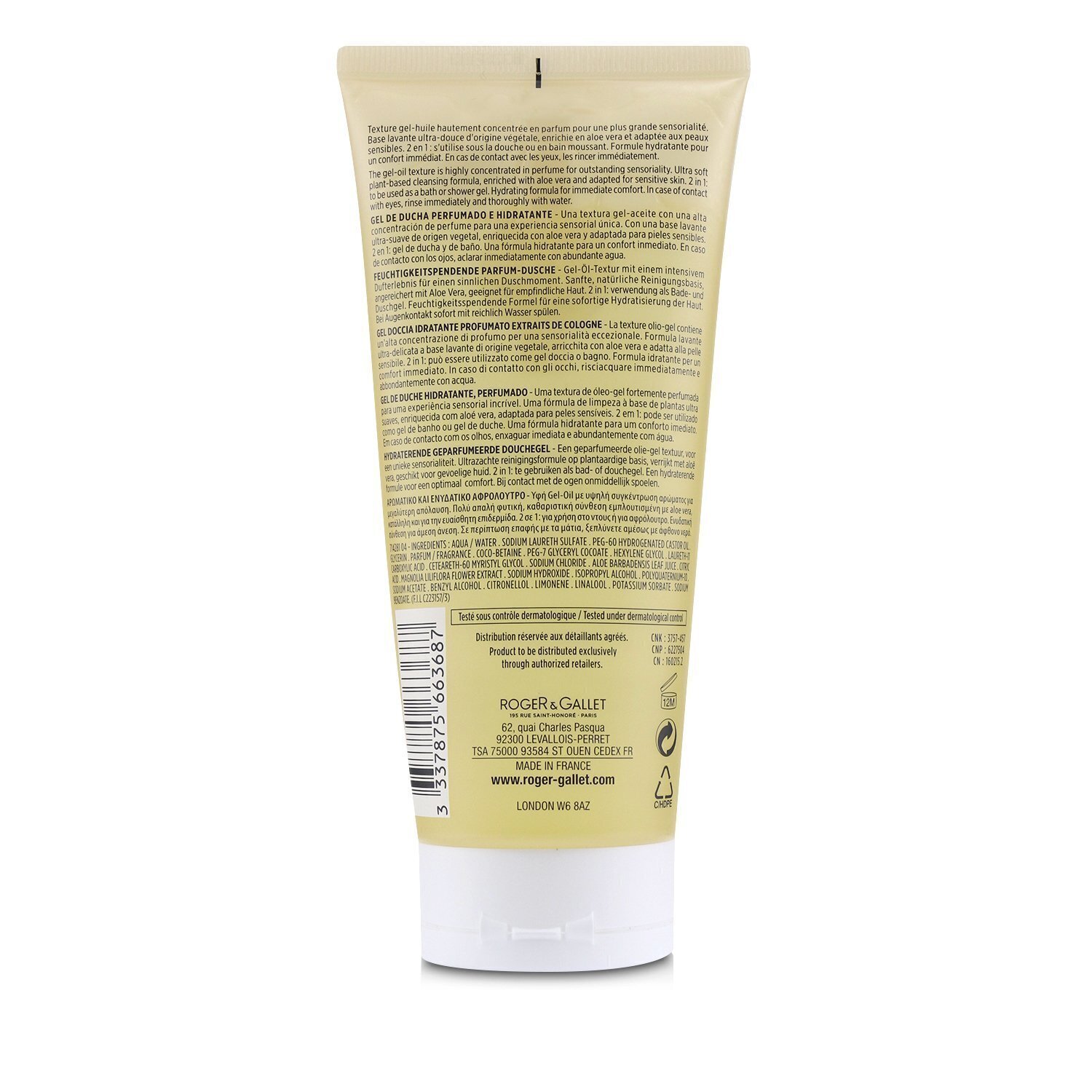 Roger & Gallet Magnolia Folie Shower Gel 200ml/6.6oz