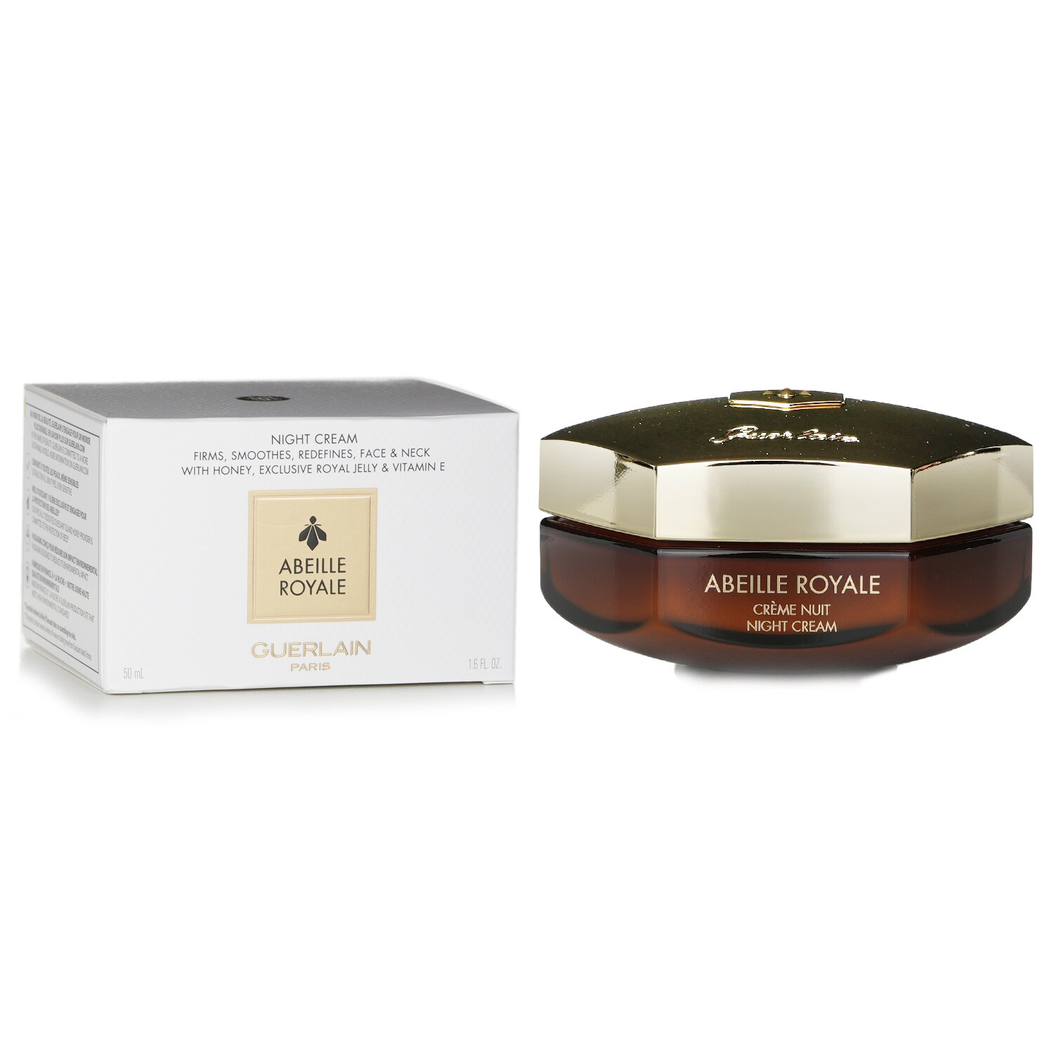 Guerlain Abeille Royale Krem na Noc - Ujędrnia, Wygładza, Redefiniuje, Twarz i Szyja 50ml/1.6oz
