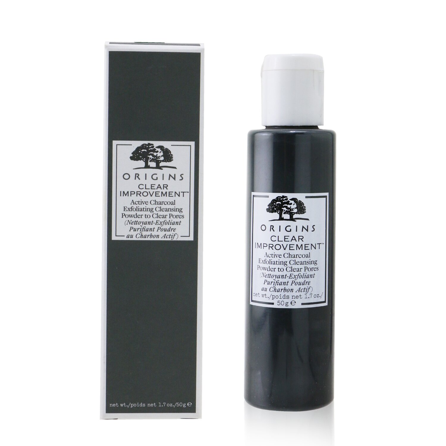 Origins Clear Improvement Active Charcoal Exfoliating Cleansing Powder To Clear Pores 50g/1.7oz