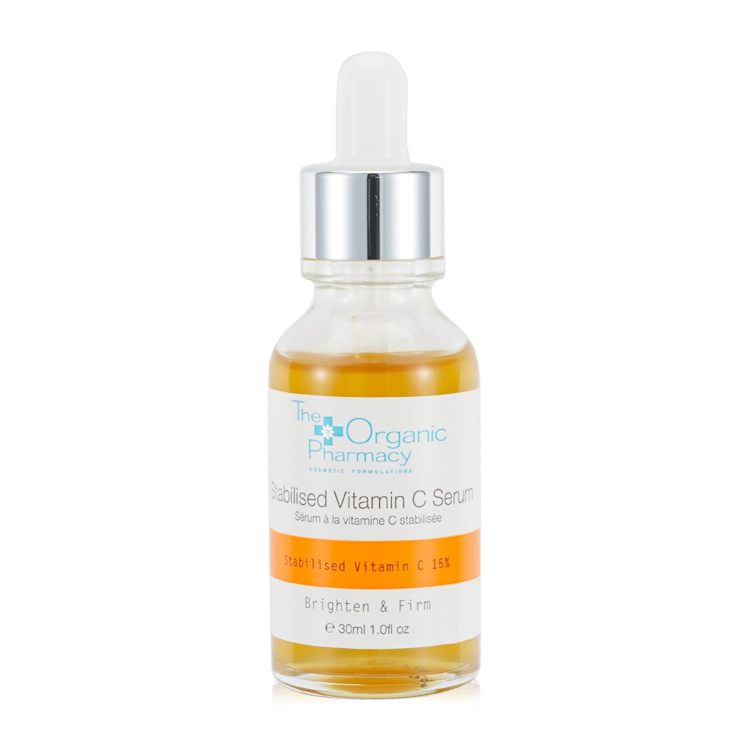 The Organic Pharmacy Stabilised Vitamin C Serum With Vitamin C 15% - Boost Firmness & Collagen, Improve Texture & Brighten Even Skin Tone 30ml/1oz