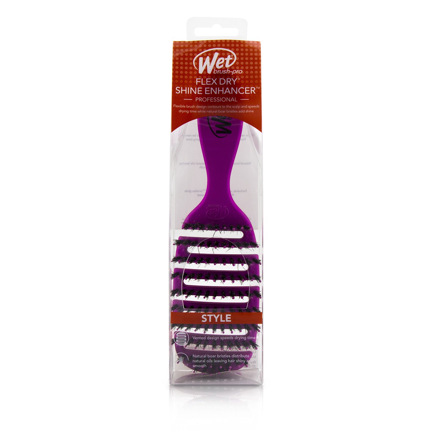 Wet Brush Pro Flex Dry Shine Enhancer Boar Bristle 1pc