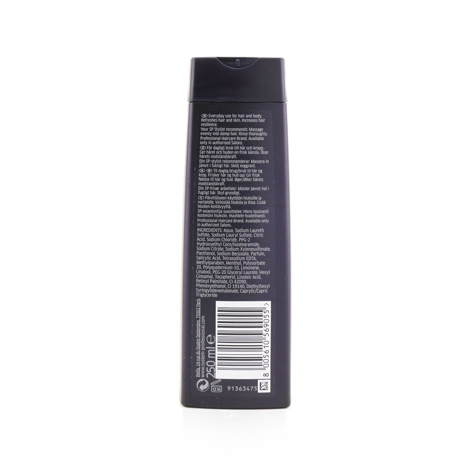 Wella SP Men Refresh Champú (Para Cabello y Cuerpo) 250ml/8.45oz