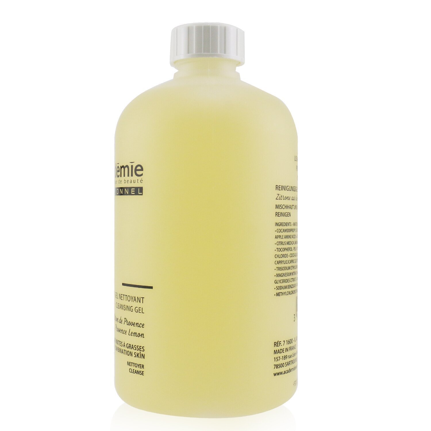Academie Cleansing Gel - For fet til kombinasjonshud (Salongstørrelse) 500ml/16.9oz