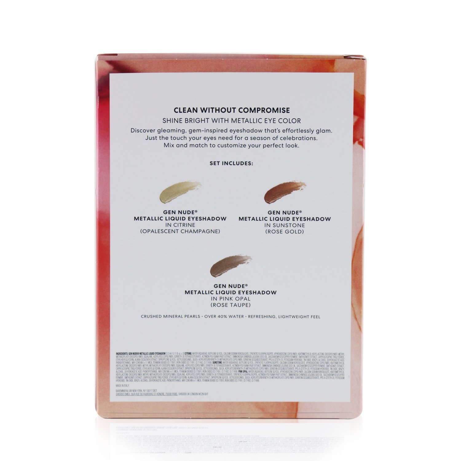 BareMinerals Metal Eyes Gen Nude Metallic Liquid Eyeshadow Trio 3pcs