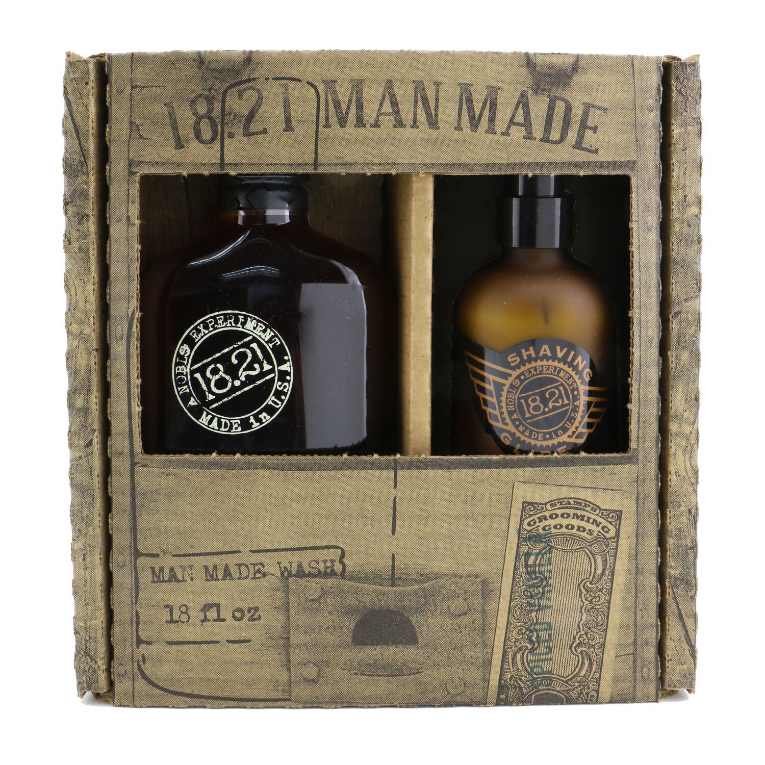 18.21 Man Made Man Made Wash & Shaving Glide Set 2pcs