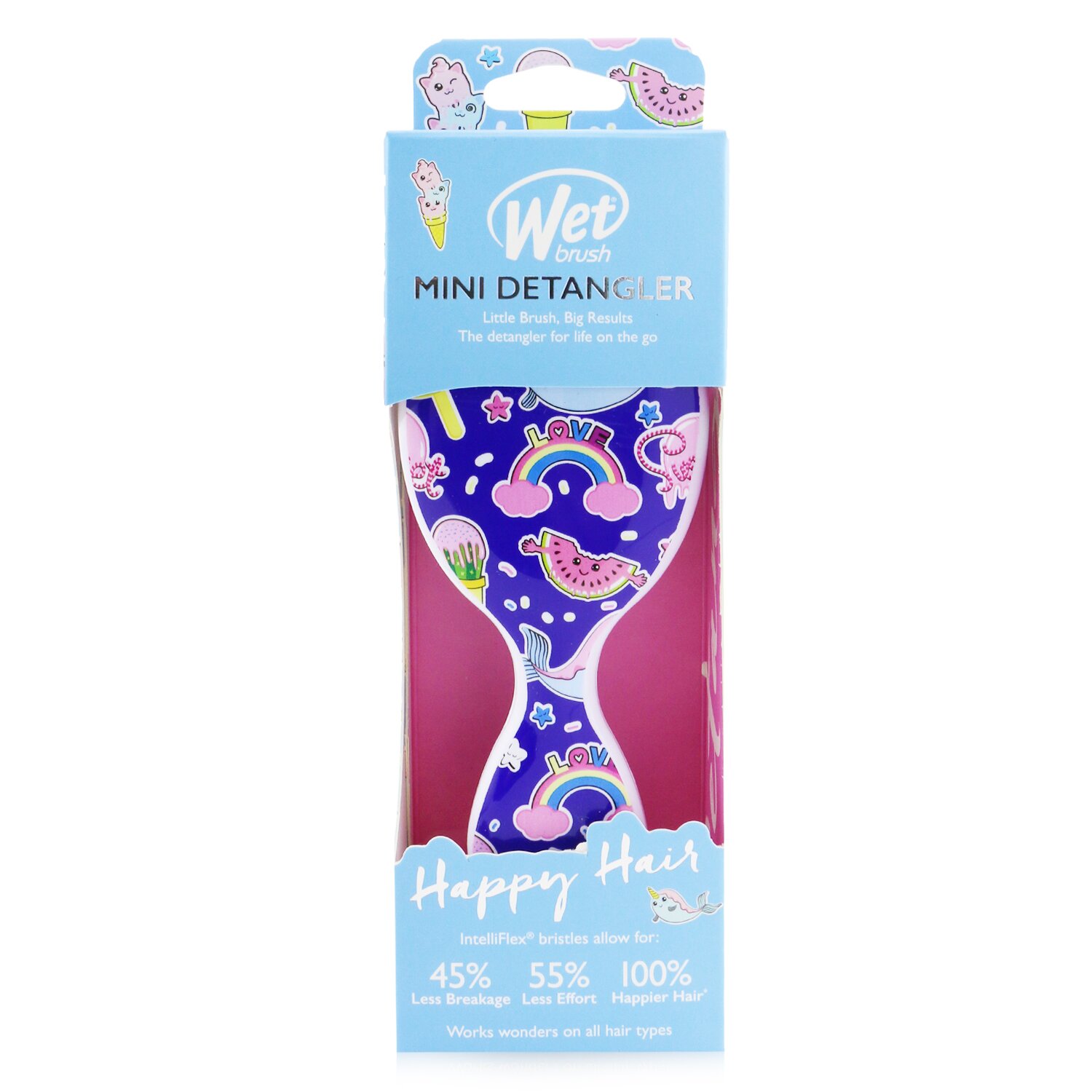 Wet Brush Mini Detangler Happy Hair 1pc