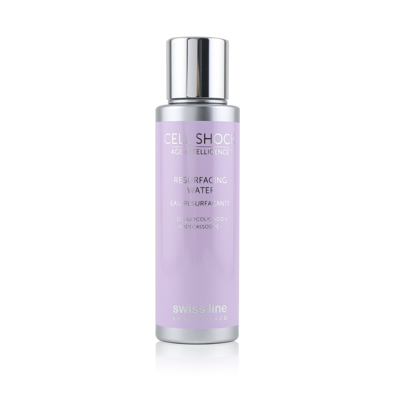 Swissline Cell Shock Age Intelligence Resurfacing Water - 10% Glycolic Acid + Madecassoside 100ml/3.4oz