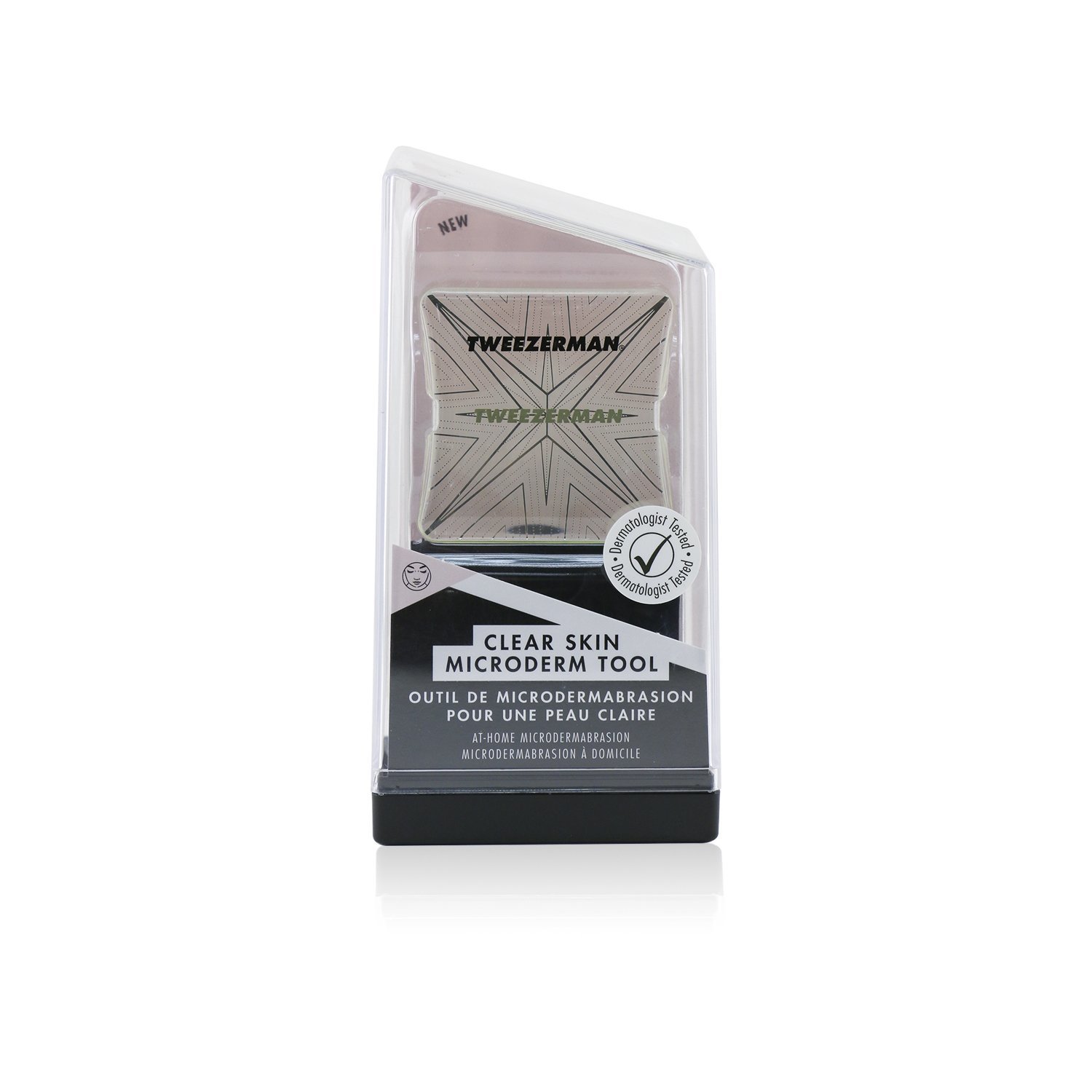 Tweezerman Clear Skin Microderm Tool - At Home Microdermabrasion (Studio Collection) 1pc