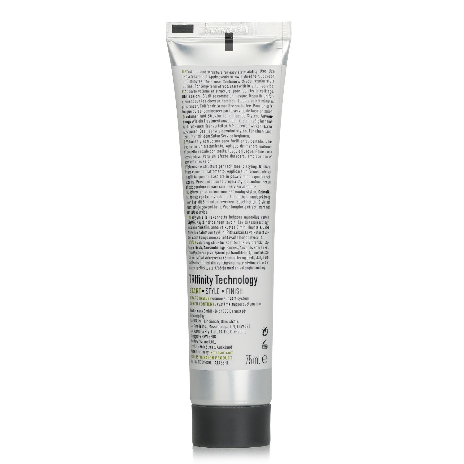 KMS California Add Volume Primero de Estilo (Volumen y Estructura Para Abilidad de Estilo Fácil) 75ml/2.5oz