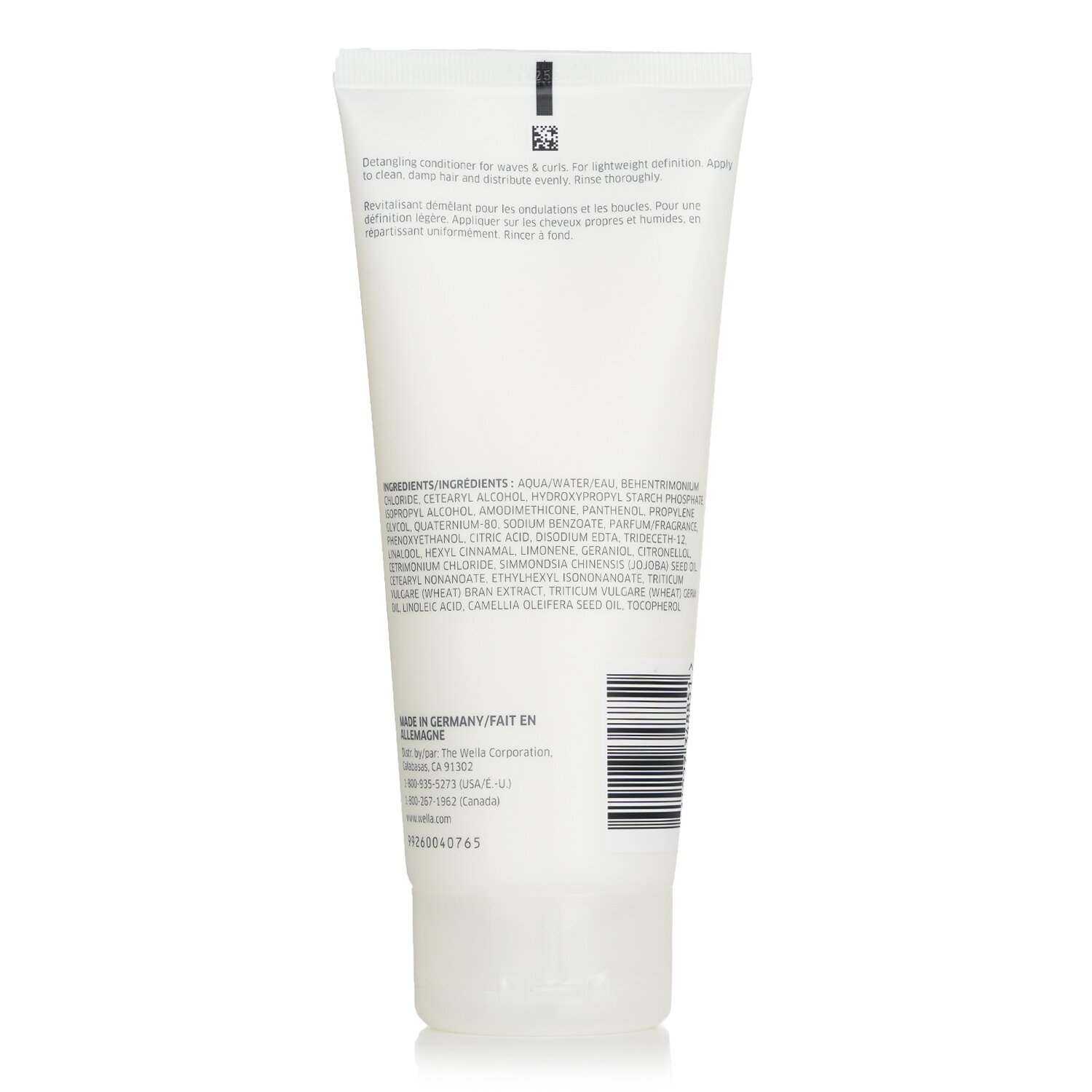 Wella Nutricurls Detangling Conditioner (For Waves & Curls) מרכך עבור שיער גלי או מתולתל 200ml/6.7oz