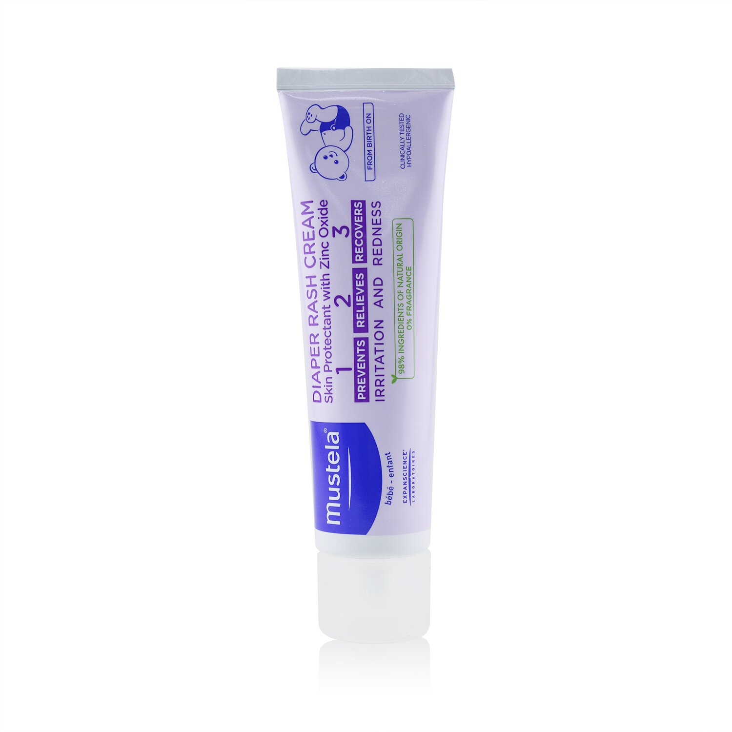 Mustela Diaper Rash Cream - Skin Protectant With Zinc Oxide 108g/3.8oz