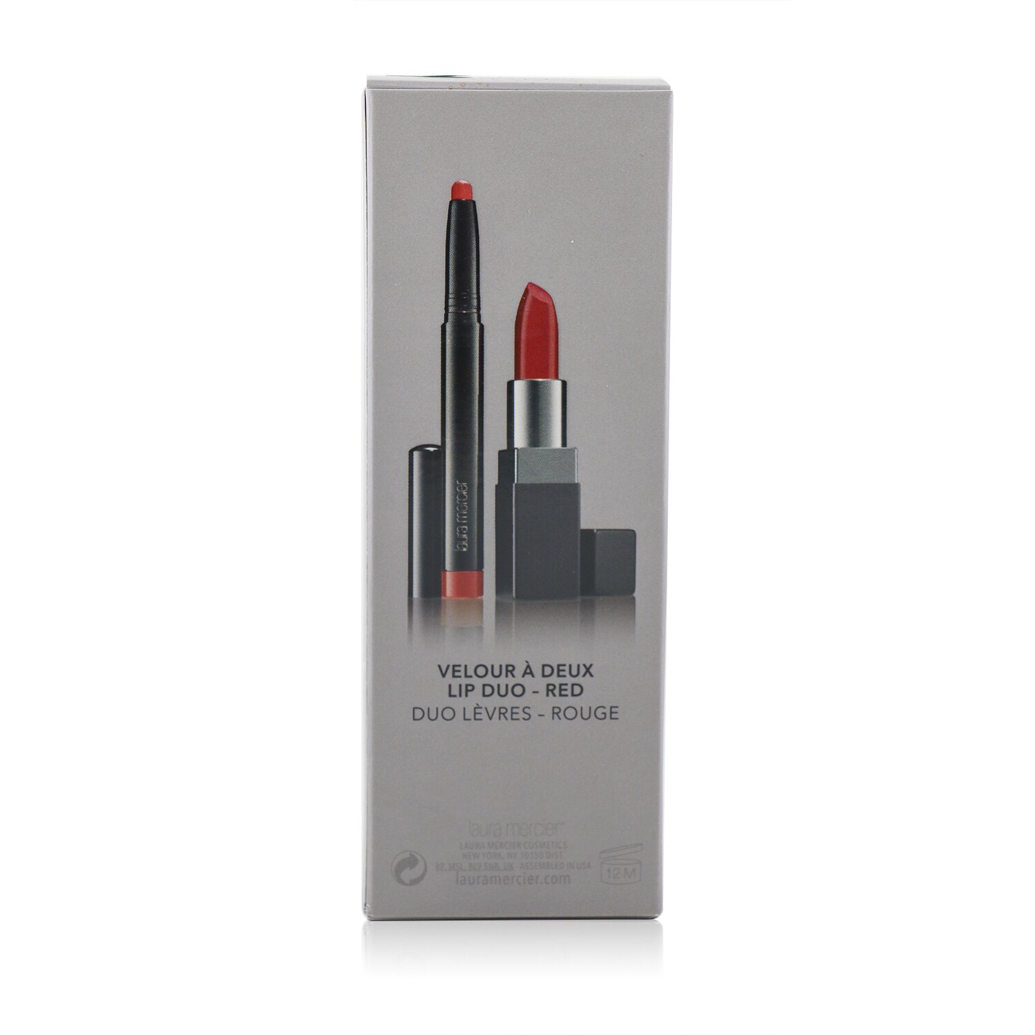 Laura Mercier Velour A Deux Lip Duo (2x Lipstick) 2pcs