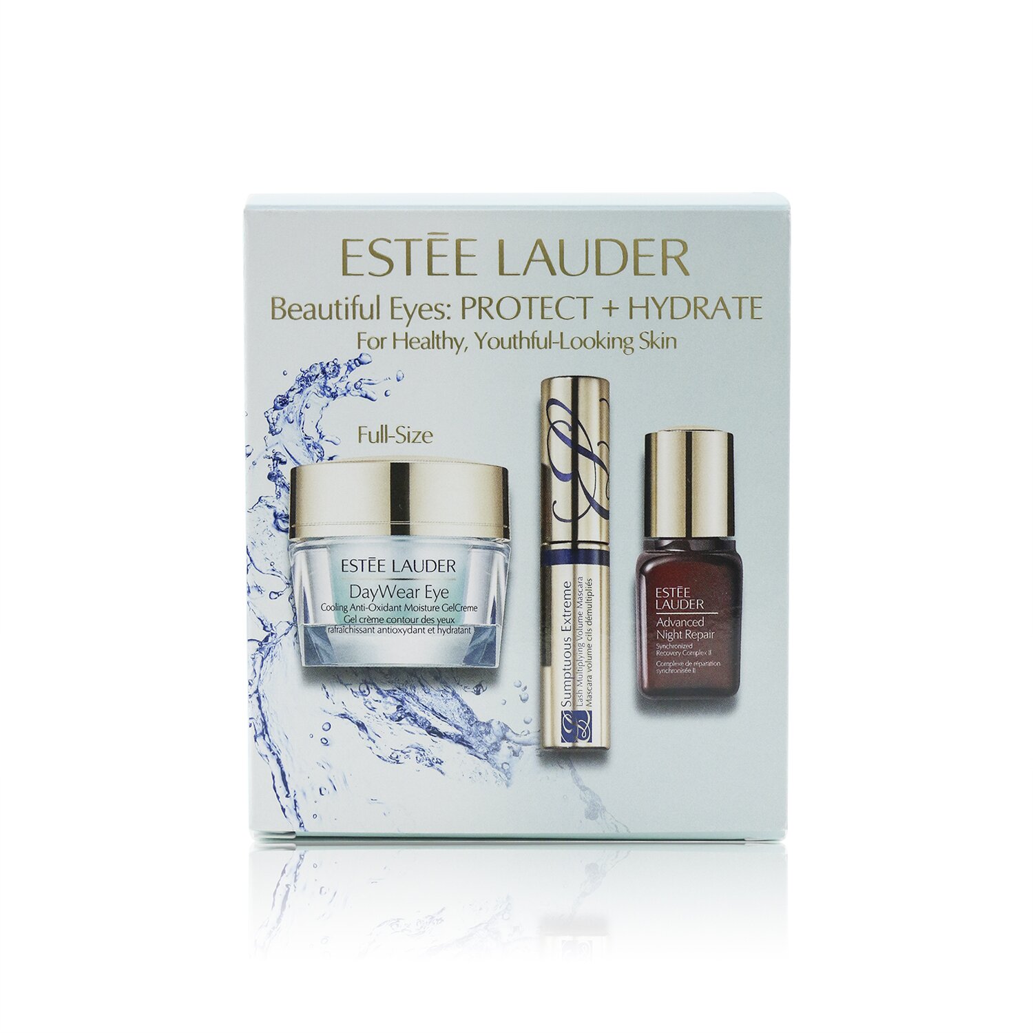 Estee Lauder Beautiful Eyes (Protect+Hydrate) Set: DayWear Eye + Advanced Night Repair + Sumptuous Extreme Mascara (Box Slightly Damaged) 3pcs