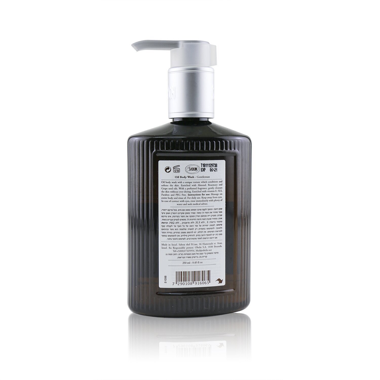 Sabon Oil Body Wash - Gentleman 250ml/8.45oz