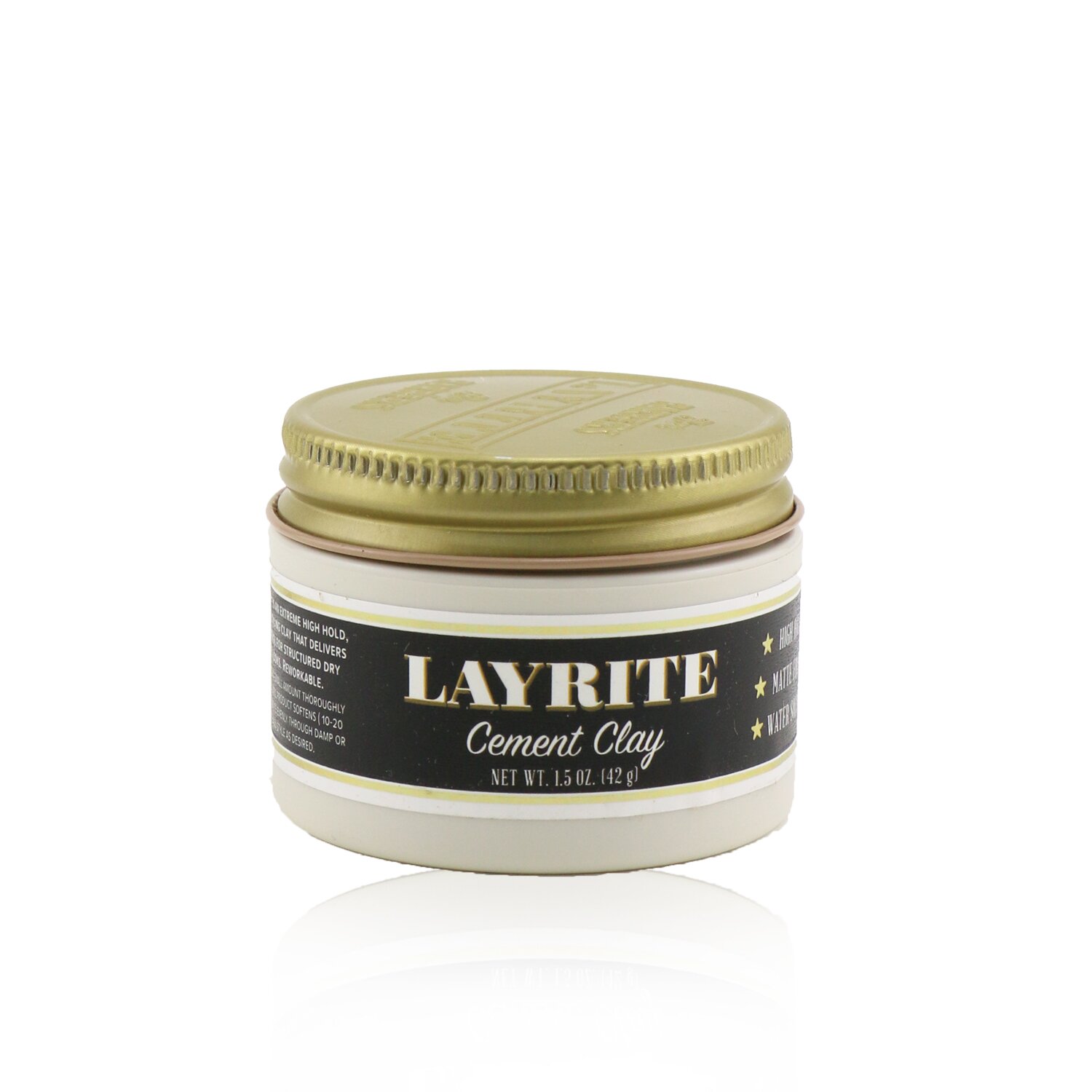 Layrite 造型髮泥（高定型、啞光、水溶性） 42g/1.5oz