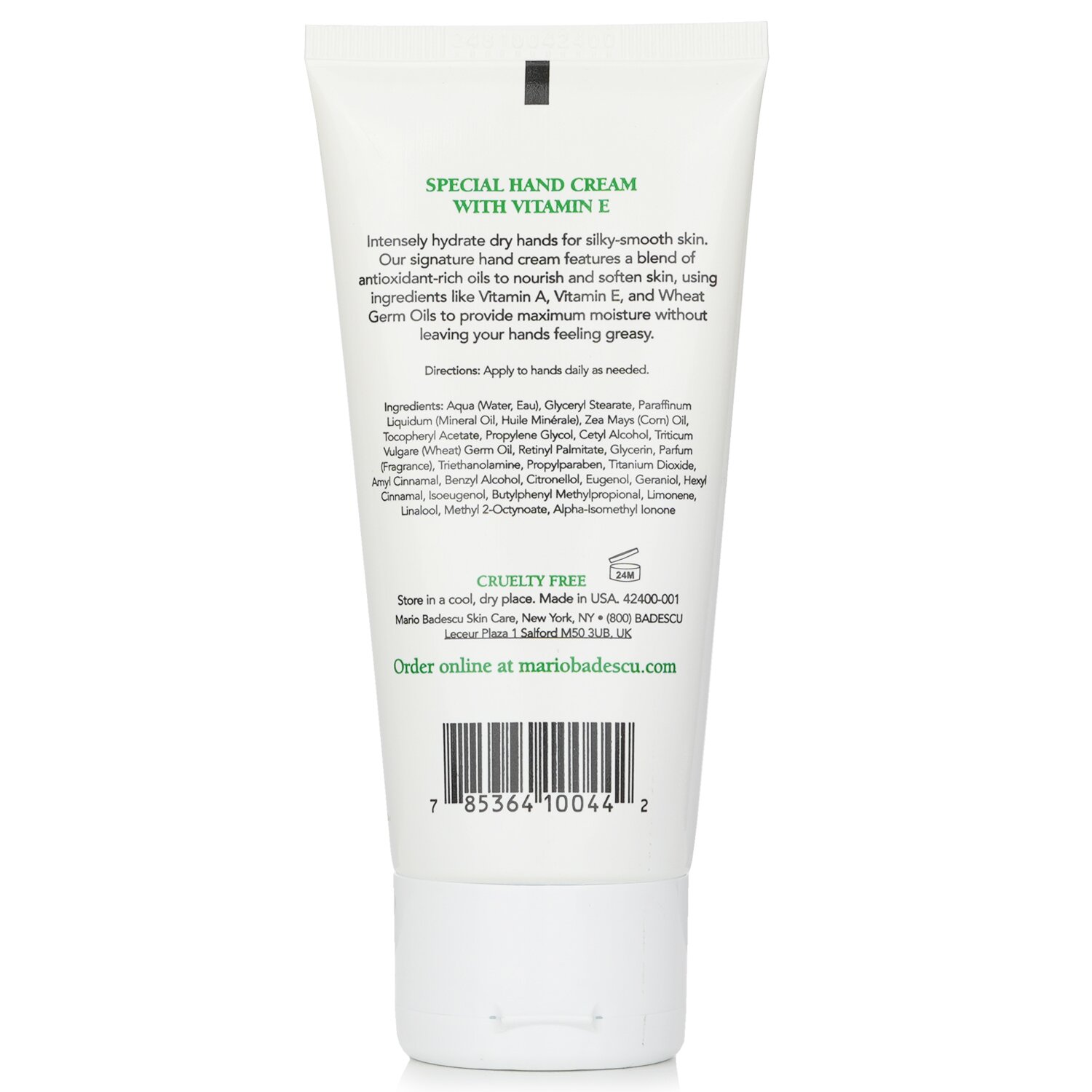 Mario Badescu Specjalny krem do rąk z witaminą E - do każdego rodzaju skóry 85g/3oz