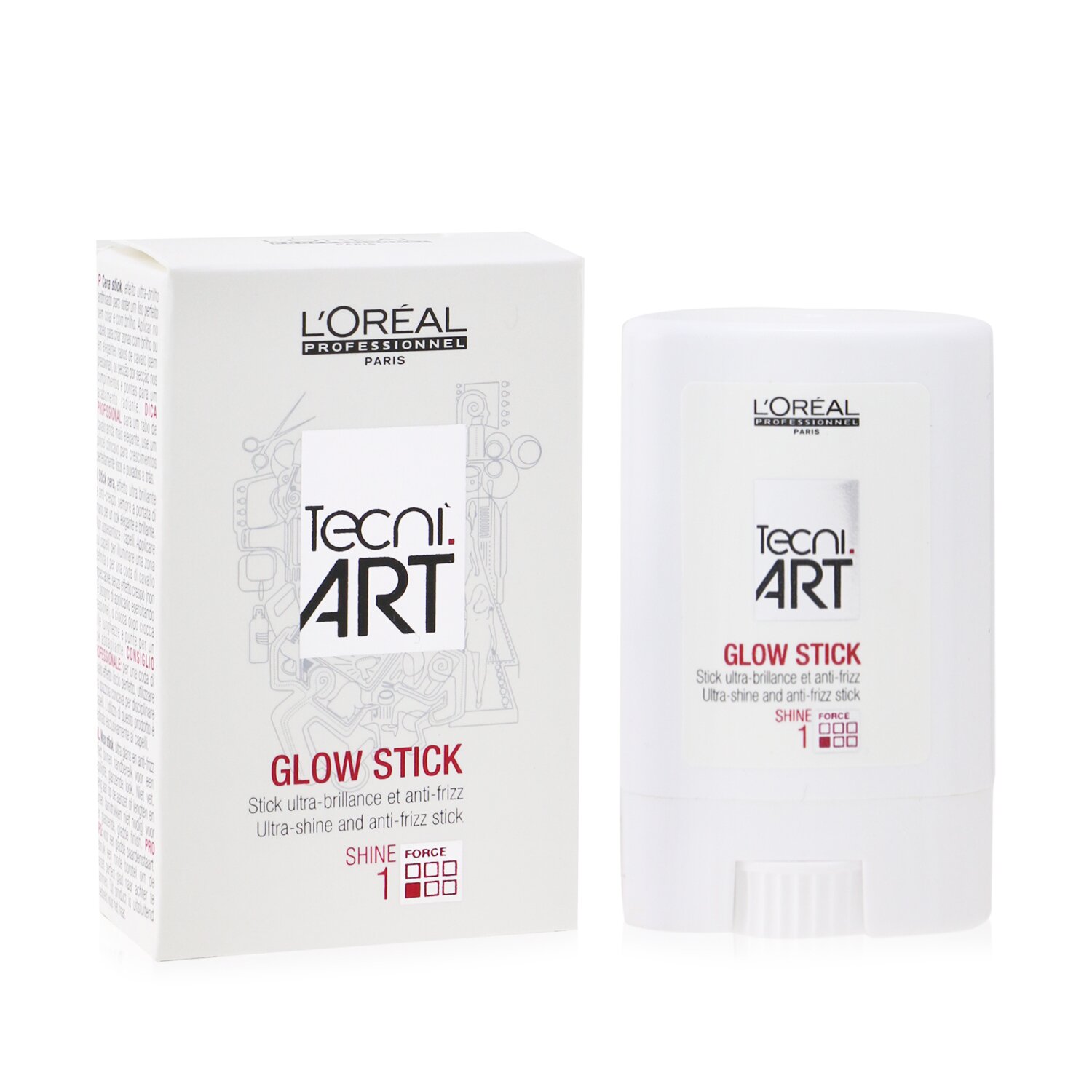 L'Oreal Professionnel Tecni.Art Barra de Brillo (Barra Ultra-Brillo y Anti-Frizz - Fuerza de Brillo 1) 10g/0.35oz