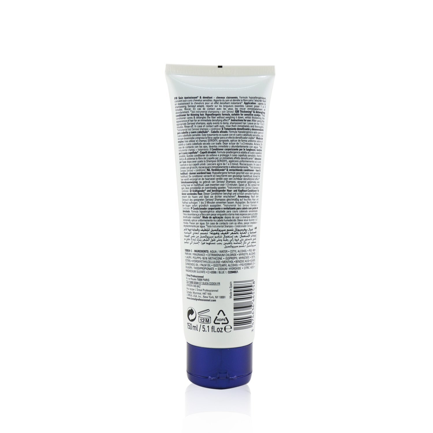 L'Oreal Professionnel Serioxyl Acondicionador Desenredante & Engrosador (Cabello Adelgazante) 150ml/5.1oz