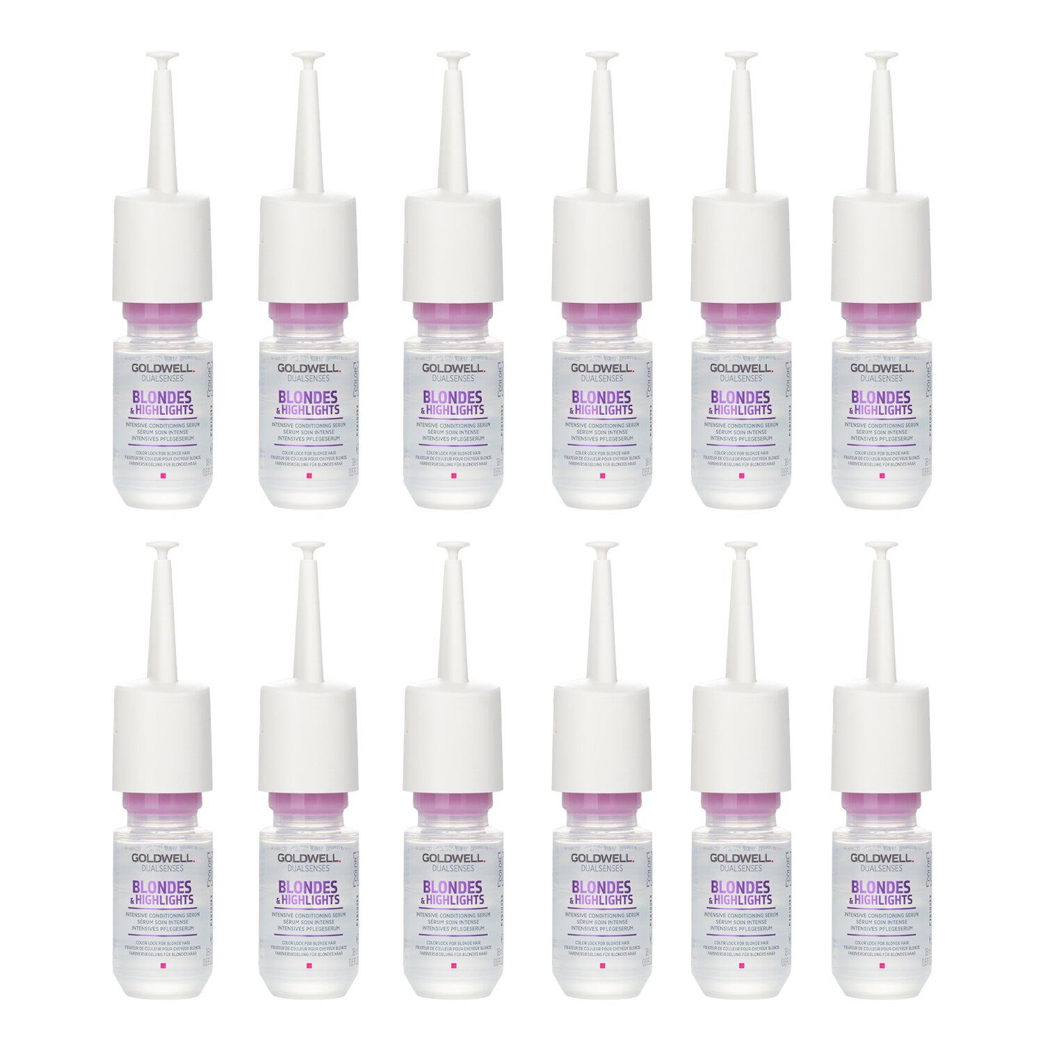 Goldwell Dual Senses Blondes & Highlights Intensive Conditioning Serum (Color Lock For Blonde Hair) 12x18ml/0.6oz