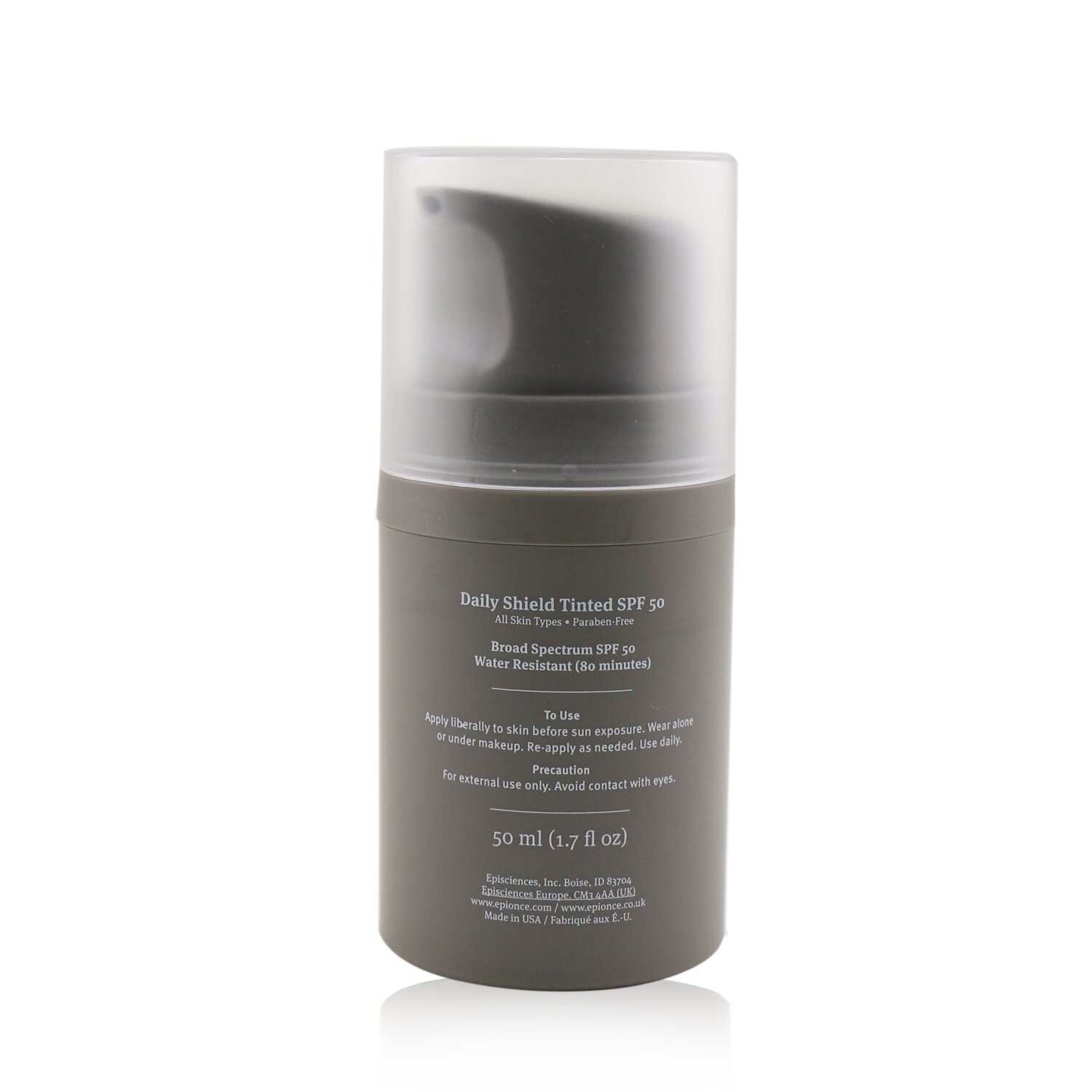 Epionce Daily Shield Lotion Tinted SPF 50 - For All Skin Types (Unboxed) 50ml/1.7oz