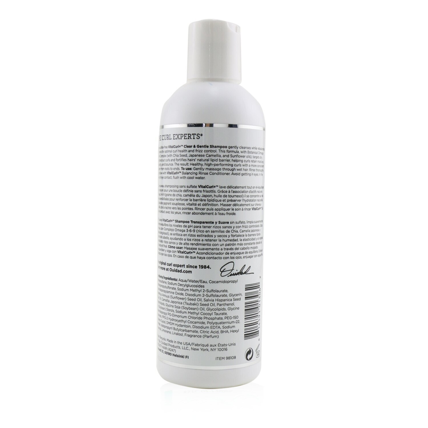 Ouidad VitalCurl+ Clear & Gentle Shampoo (Classic Curls) 250ml/8.5oz