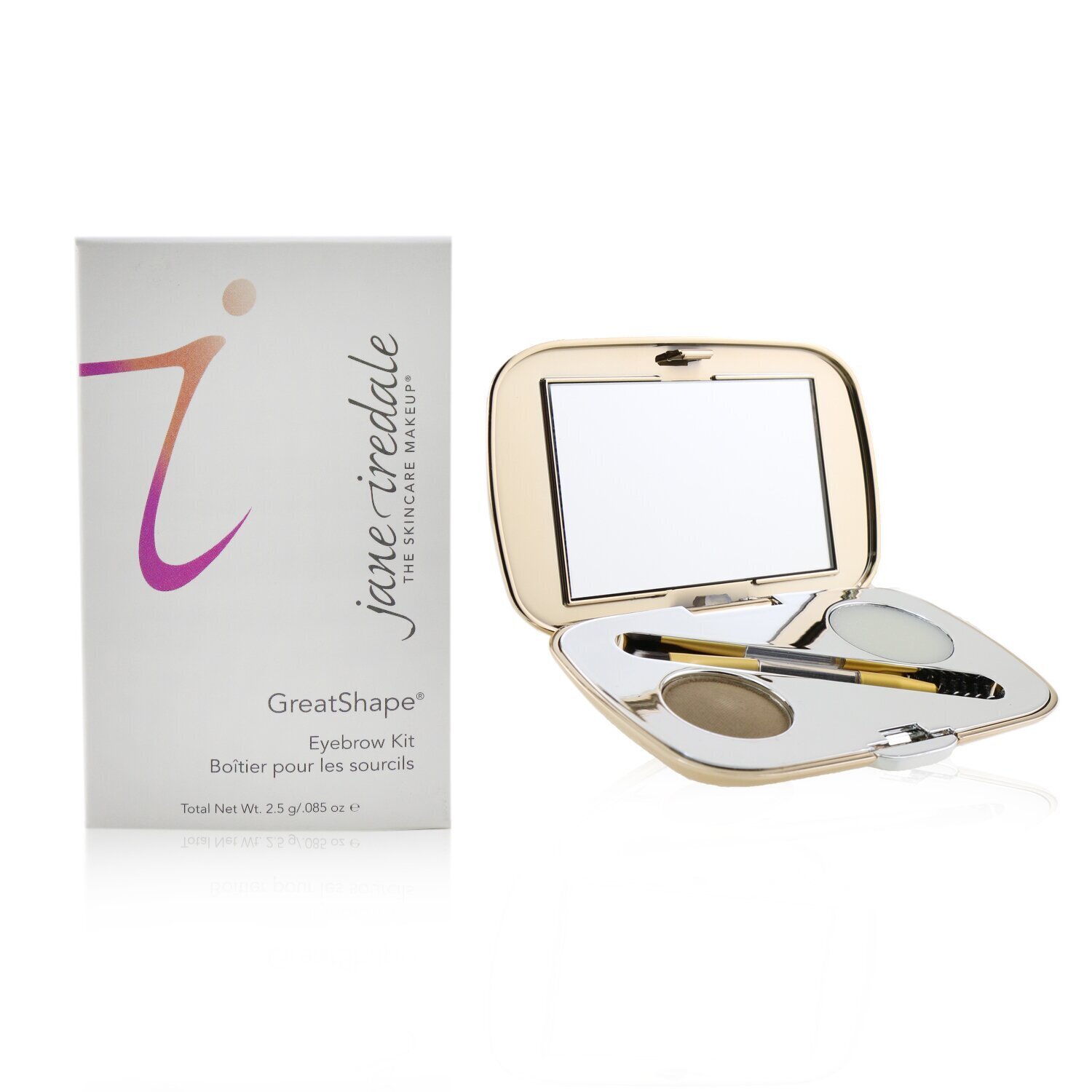 Jane Iredale GreatShape Eyebrow Kit (1x Brow Powder, 1x Brow Wax, 1x Applicator) 2.5g/0.085oz