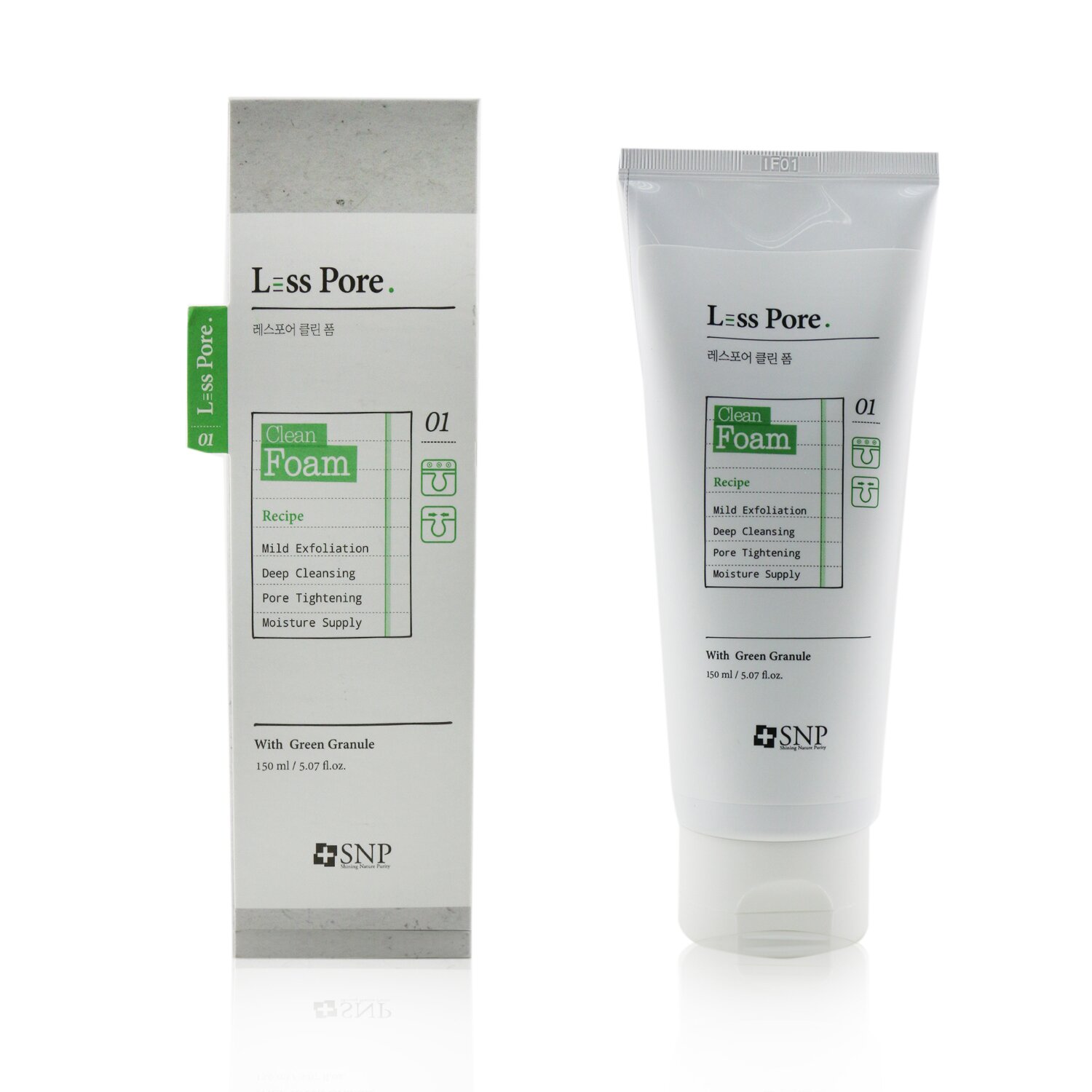SNP SNP Less Pore Clean Foam 150ml/5.07oz