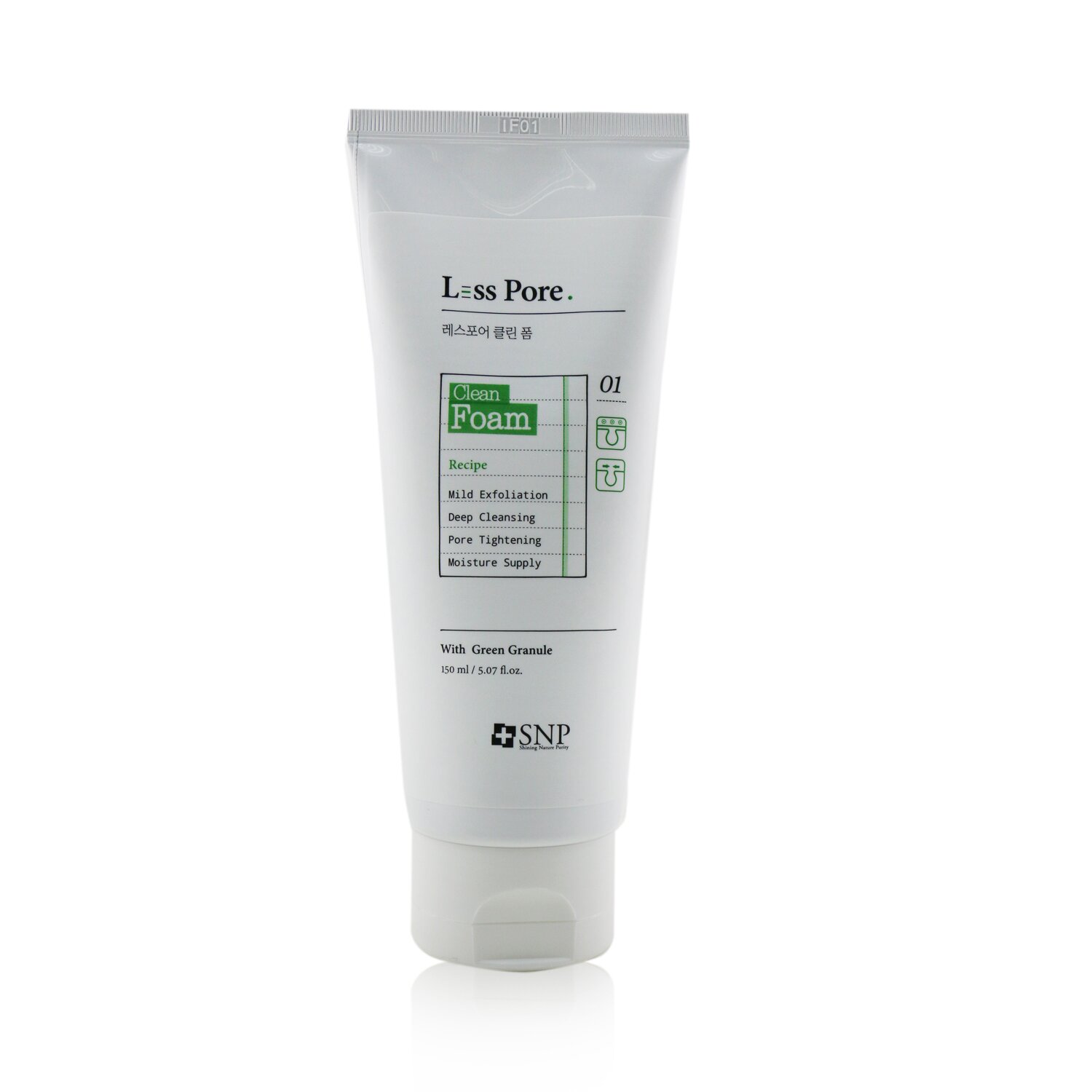 SNP SNP Less Pore Clean Foam 150ml/5.07oz